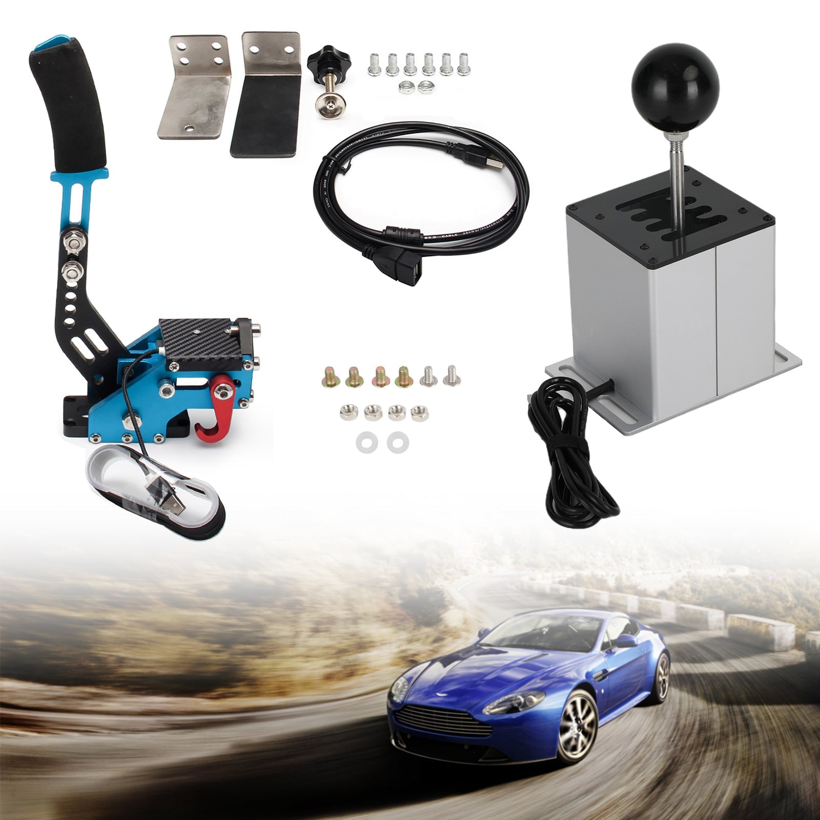 USB ručná brzda so svorkou a radom h pre Logitech G29 Racing