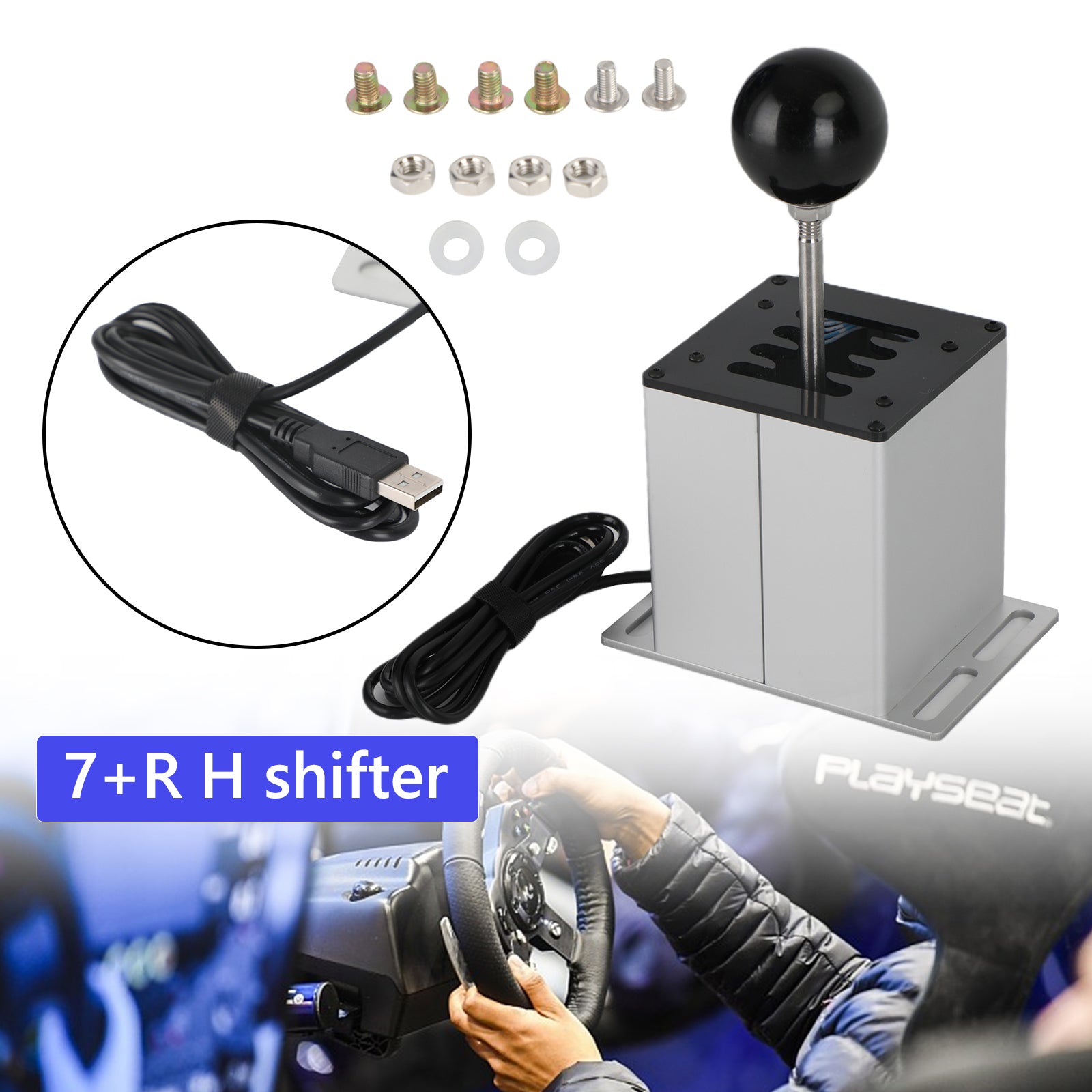 USB ručná brzda so svorkou a radom h pre Logitech G29 Racing