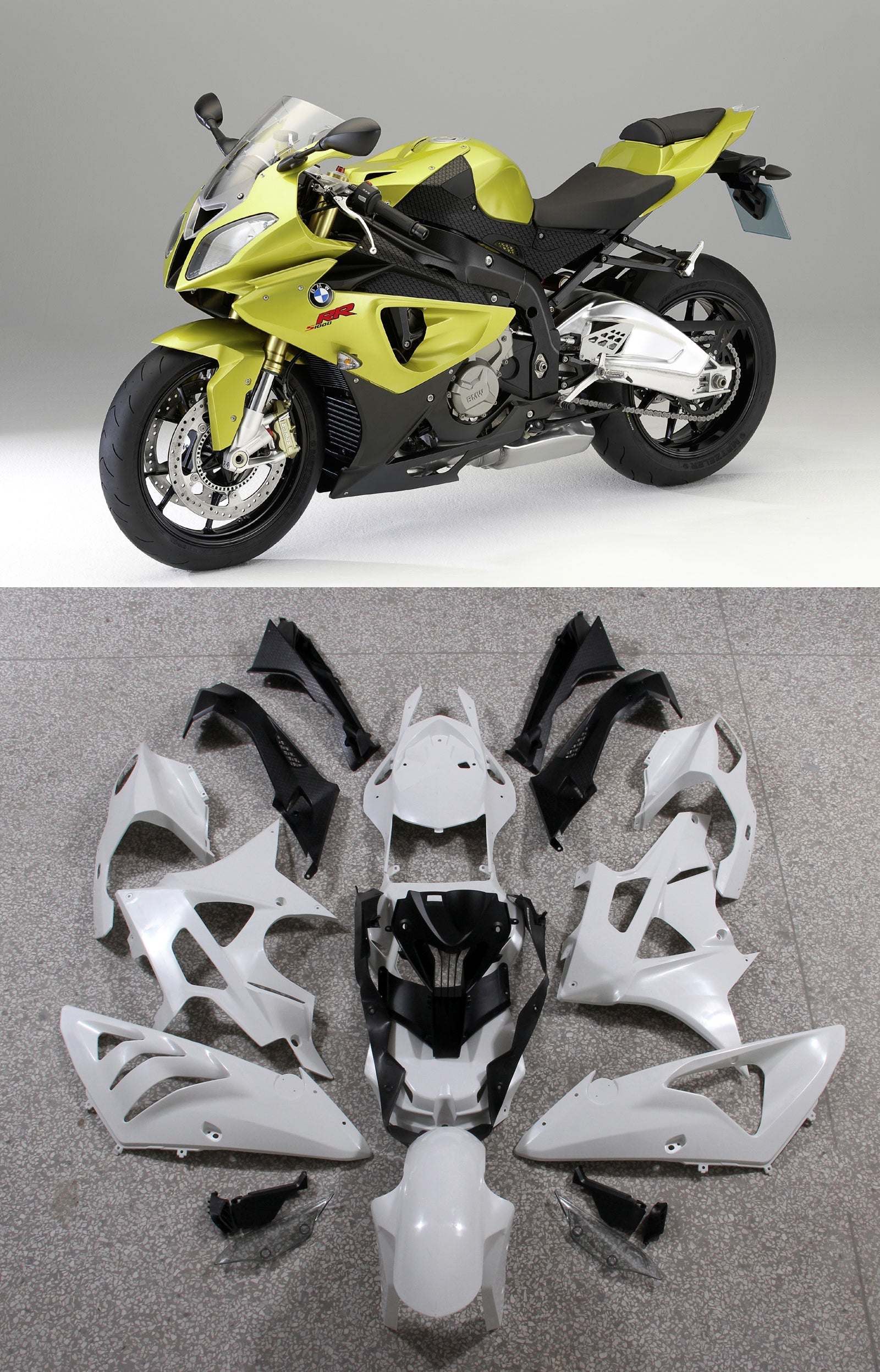 2009-2014 BMW S1000RR Bodywork Fairring ABS INJECTION Moulage 5 # générique