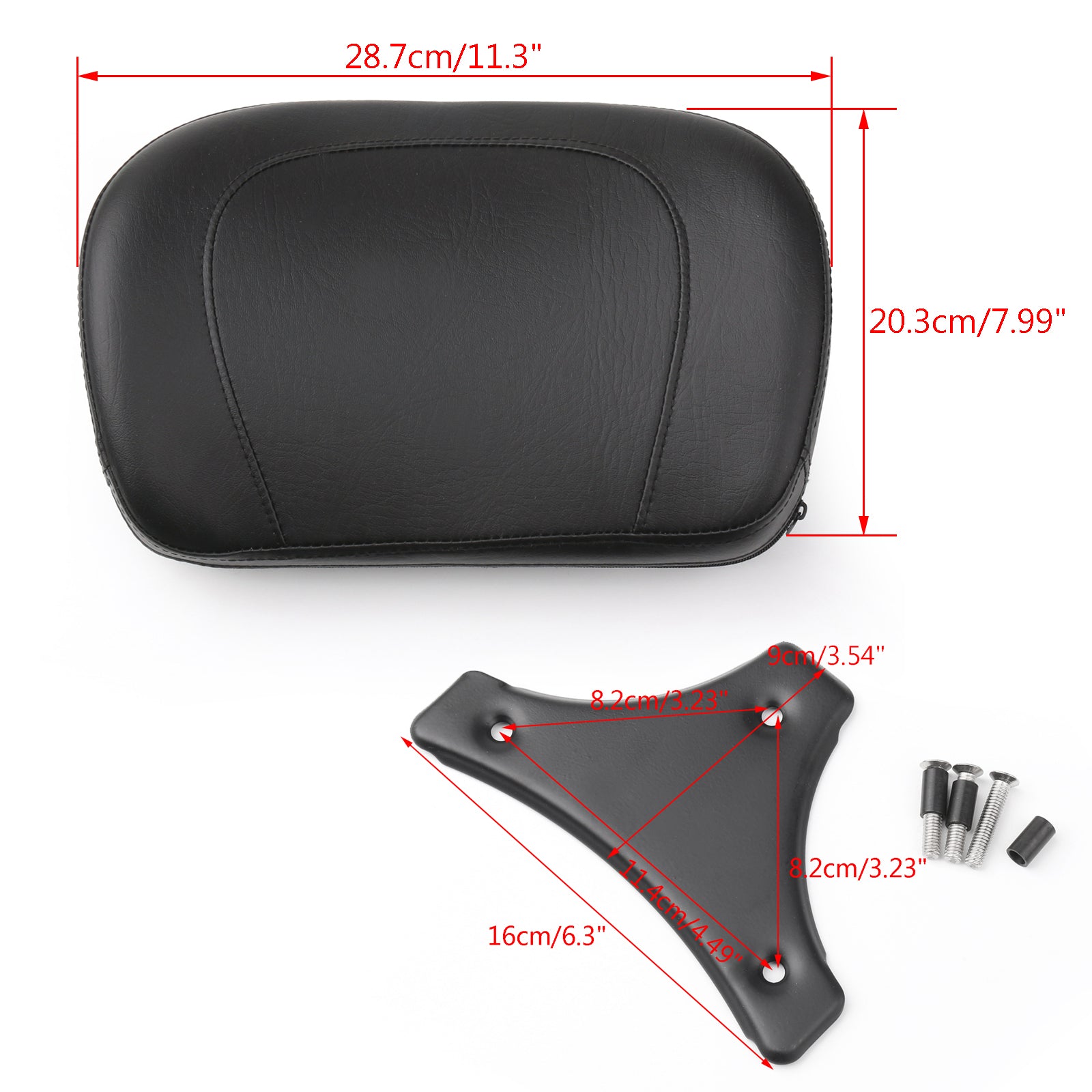 Sissy Bar ryggdyna för Harley Electra Glide Road King Road Gilde 09-14 Generic