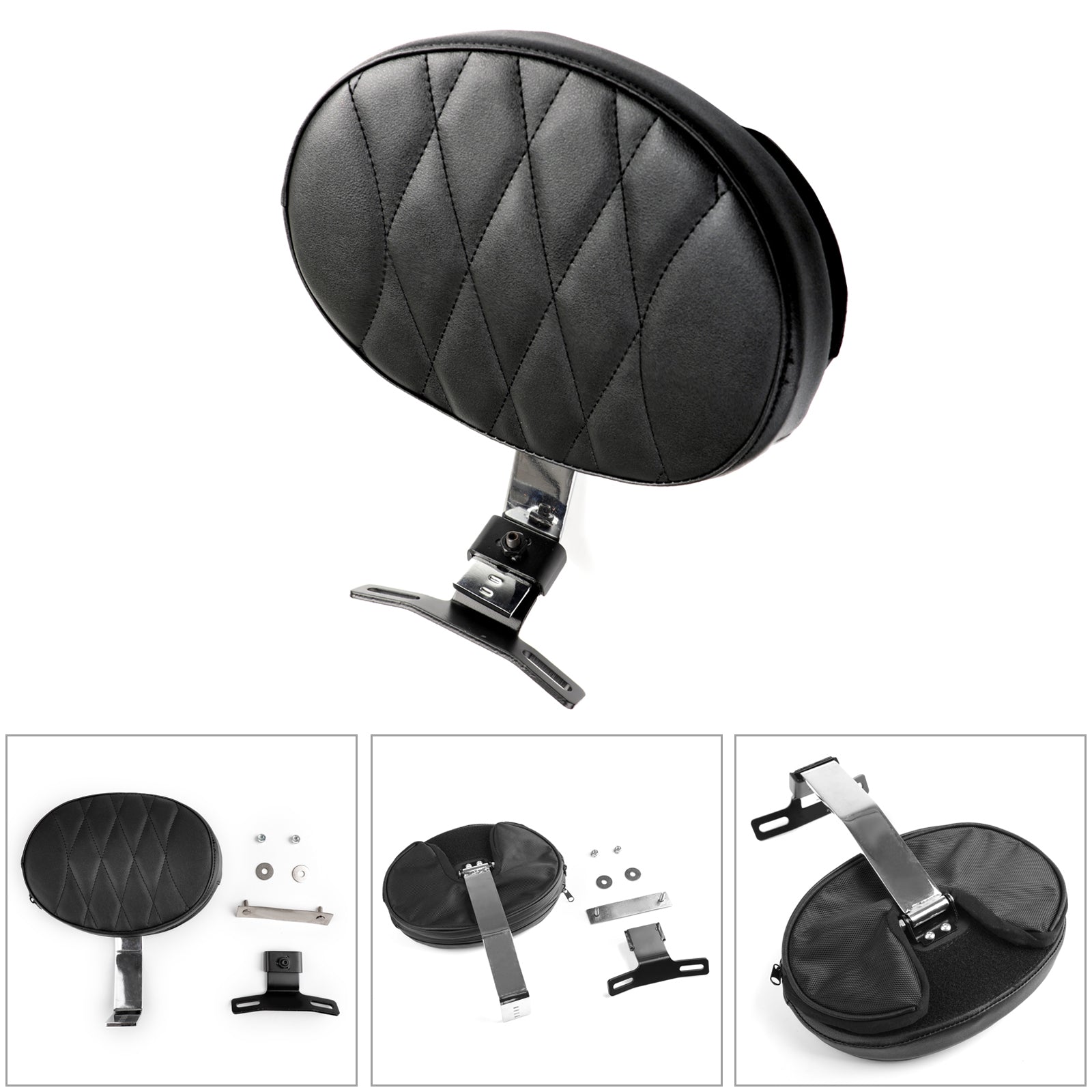 1x for Harley førersete rytter ryggstøtte tilbake hvilte fatboy arv moftail 07-17 generisk