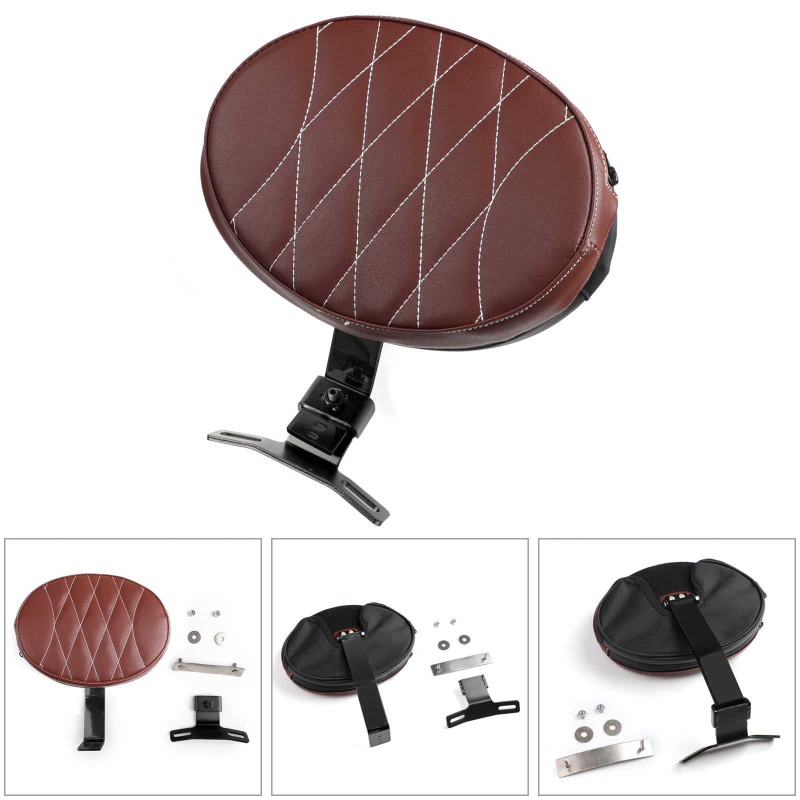 1x for Harley førersete rytter ryggstøtte tilbake hvilte fatboy arv moftail 07-17 generisk