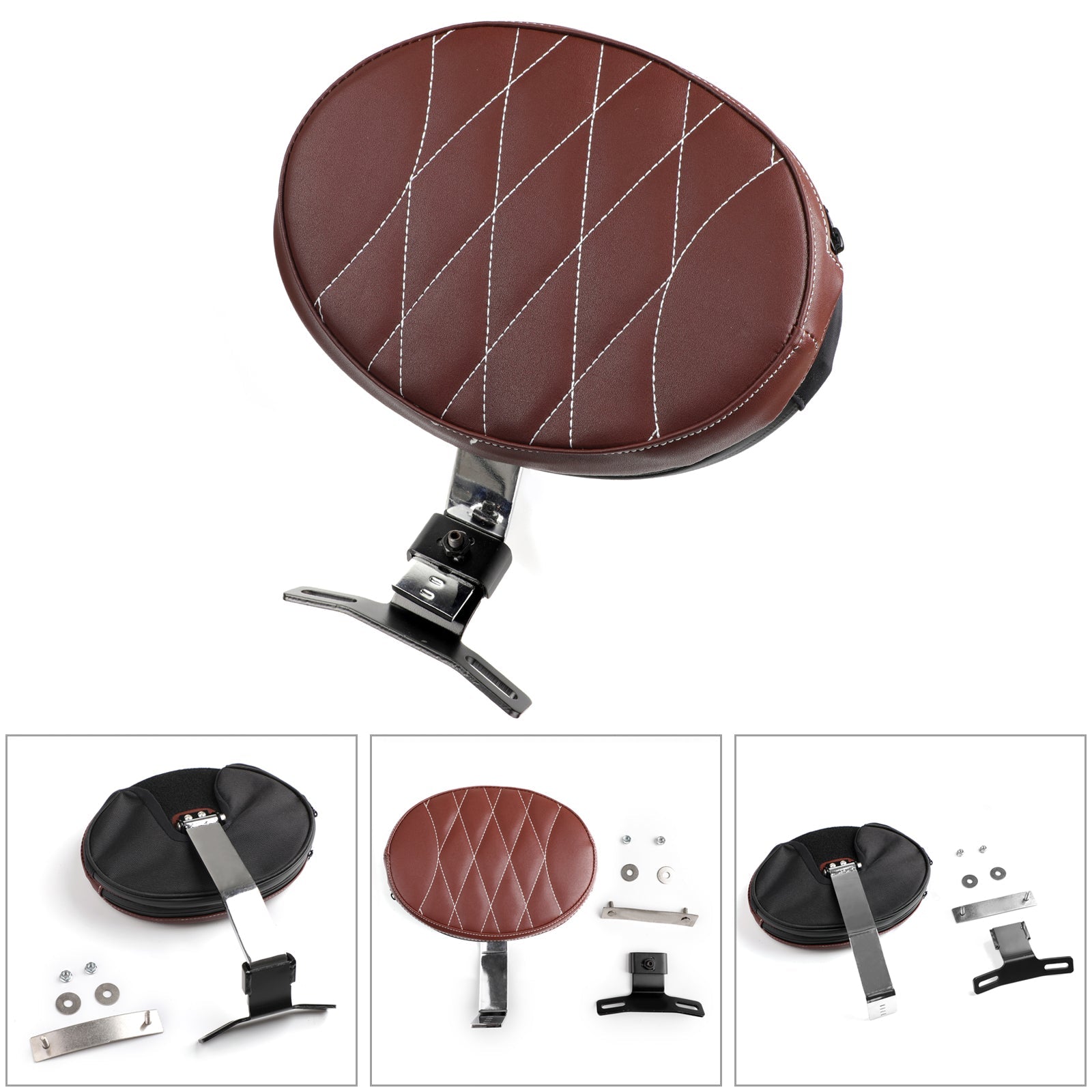 1x for Harley førersete rytter ryggstøtte tilbake hvilte fatboy arv moftail 07-17 generisk