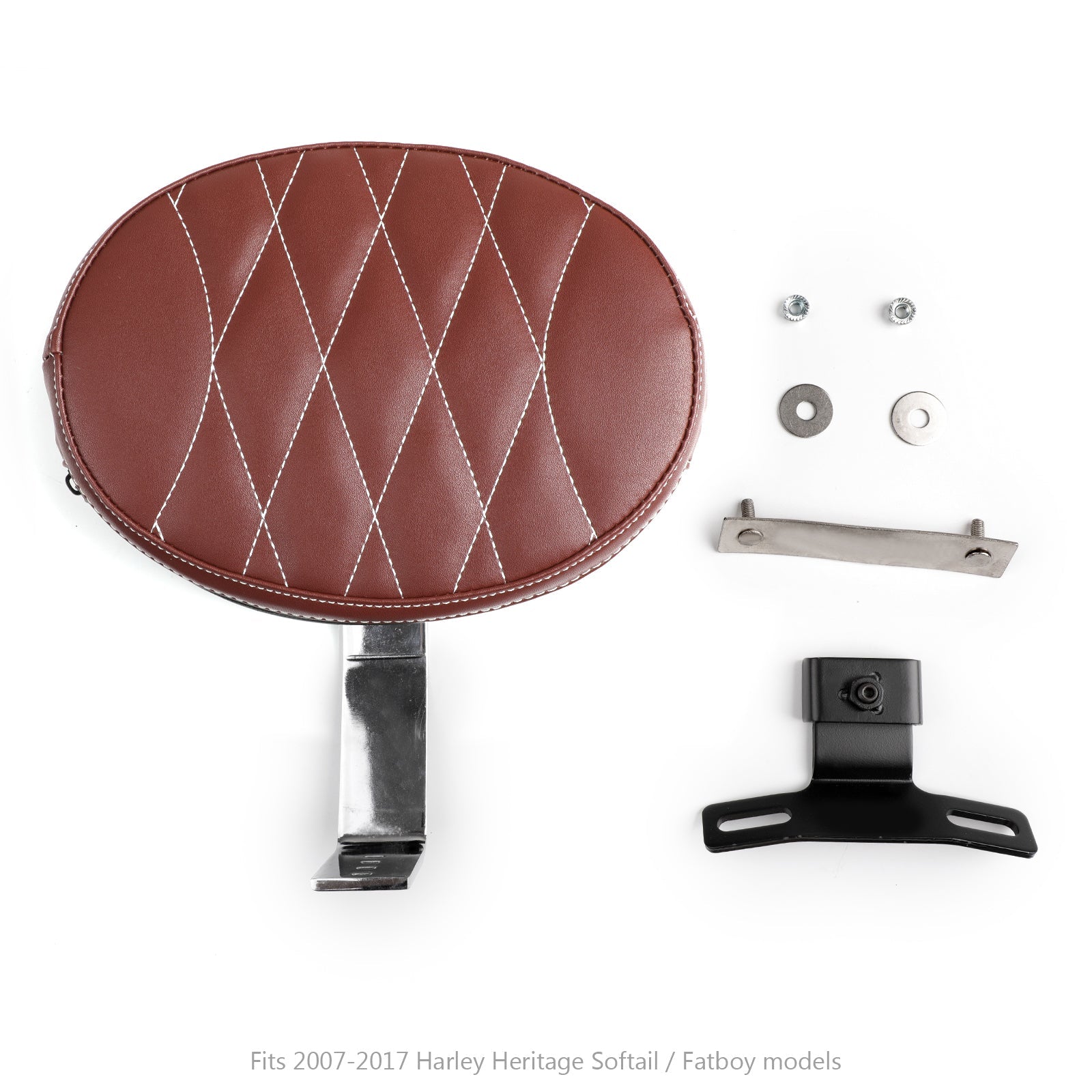 1x for Harley førersete rytter ryggstøtte tilbake hvilte fatboy arv moftail 07-17 generisk