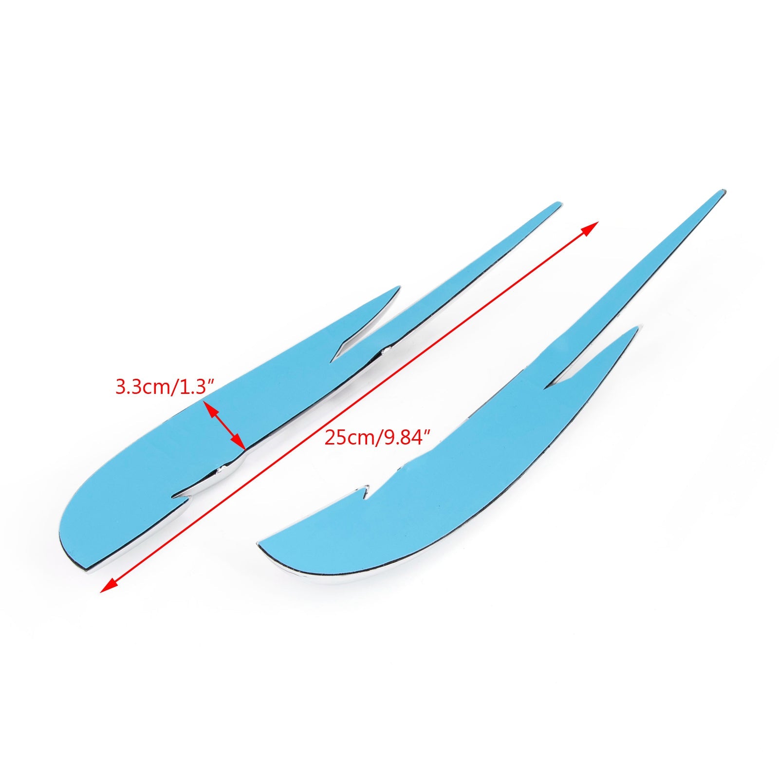 Chrome Gas Tank Emblem Badge Decal för Honda VTX1300 1300T 1300S 1300C 1300retro Generic