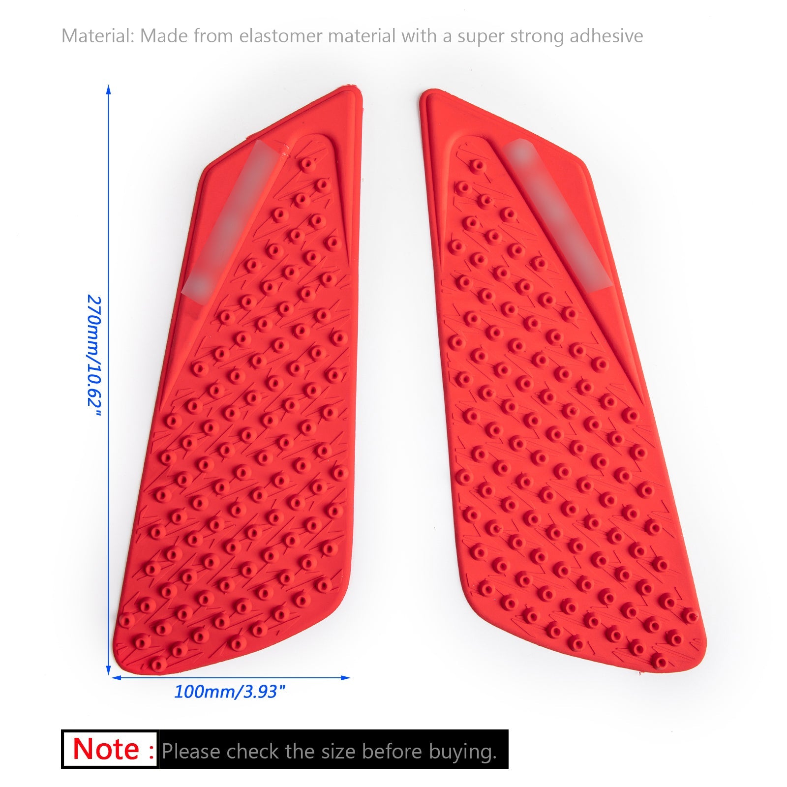 Tank Tractie Gas Pad Knie Brandstof Zijgrepen Voor Ducati 848/1098/1198 2008-2014 Generiek