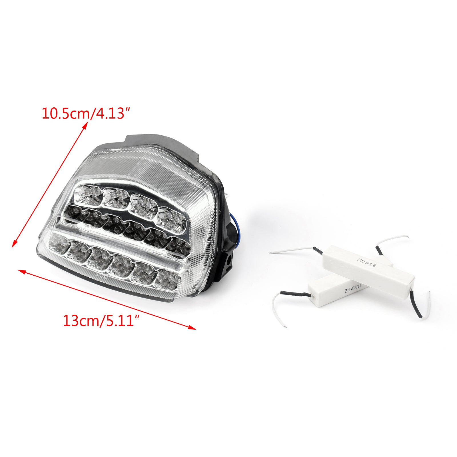 Feu arrière à LED intégré pour Honda CBR1000RR (08-2016) 2 couleurs génériques