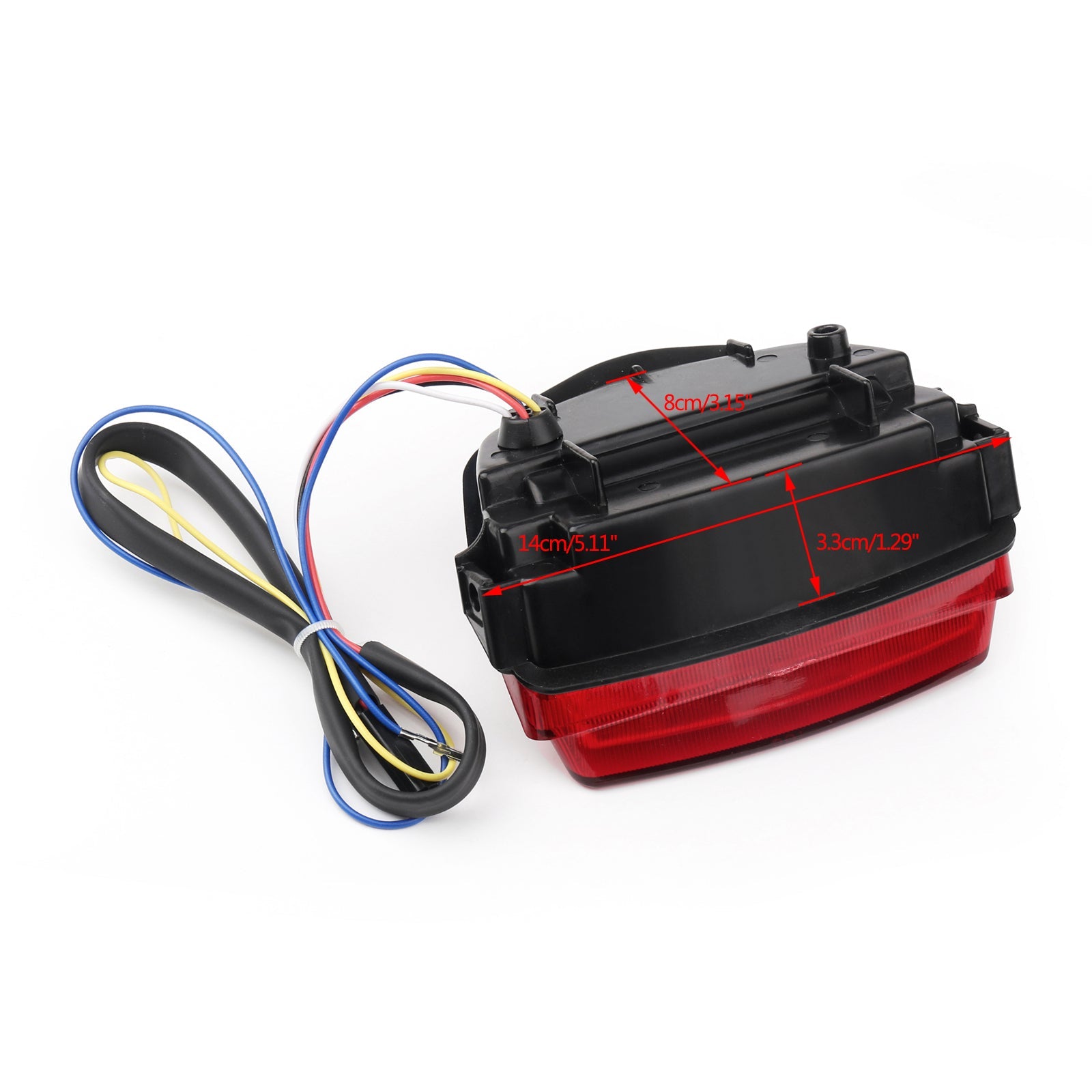 Feu arrière à LED intégré pour Honda CBR1000RR (08-2016) 2 couleurs génériques