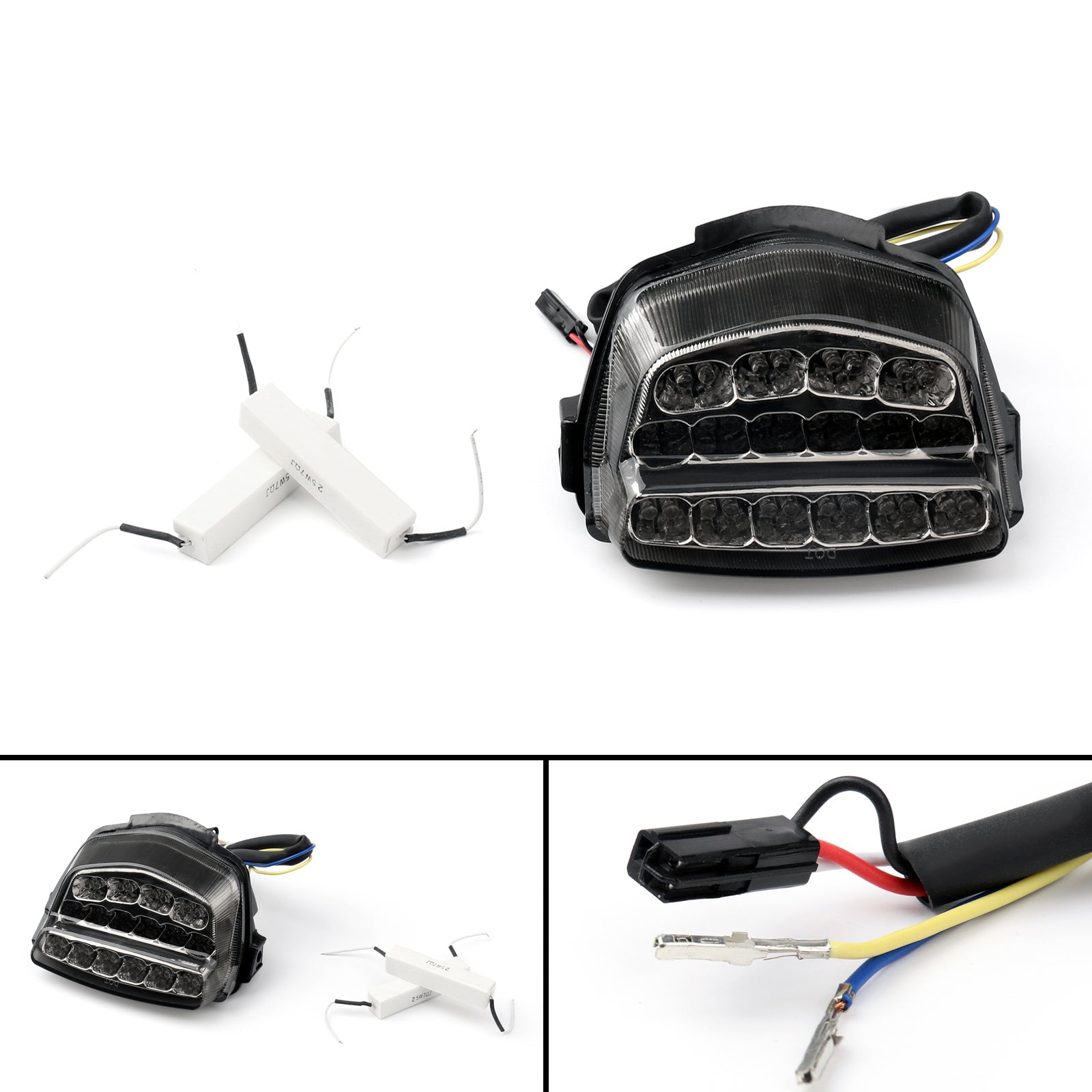 Feu arrière à LED intégré pour Honda CBR1000RR (08-2016) 2 couleurs génériques