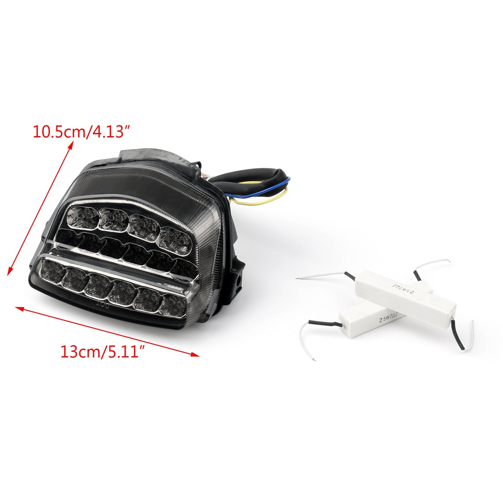 Feu arrière à LED intégré pour Honda CBR1000RR (08-2016) 2 couleurs génériques