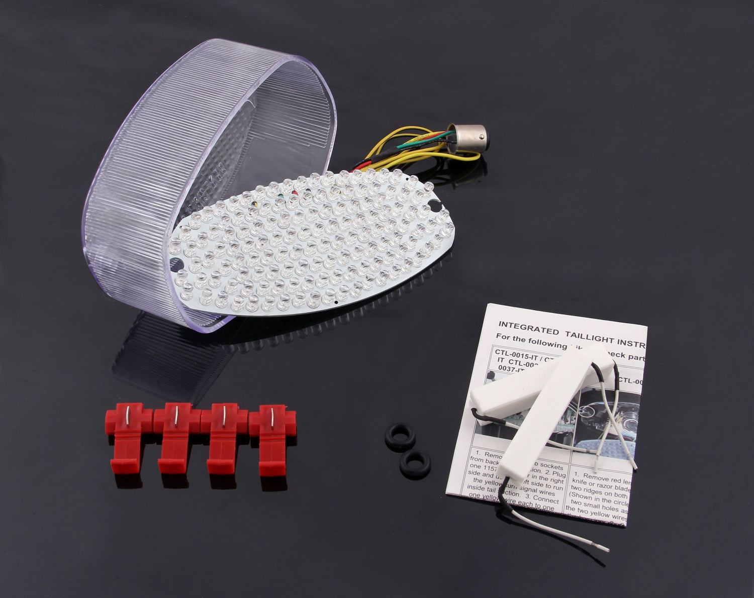 Helder achterlicht geïntegreerde richtingaanwijzers voor Yamaha R6 YZF600R Vstar 1100 Custom Generic