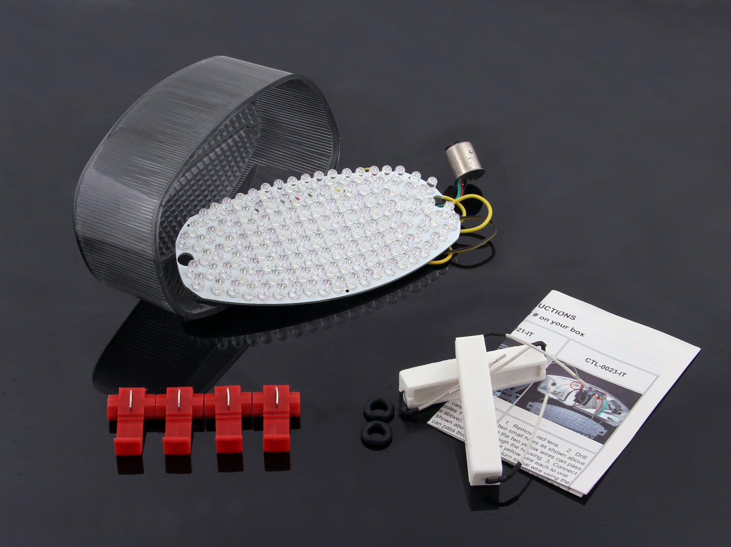 Helder achterlicht geïntegreerde richtingaanwijzers voor Yamaha R6 YZF600R Vstar 1100 Custom Generic