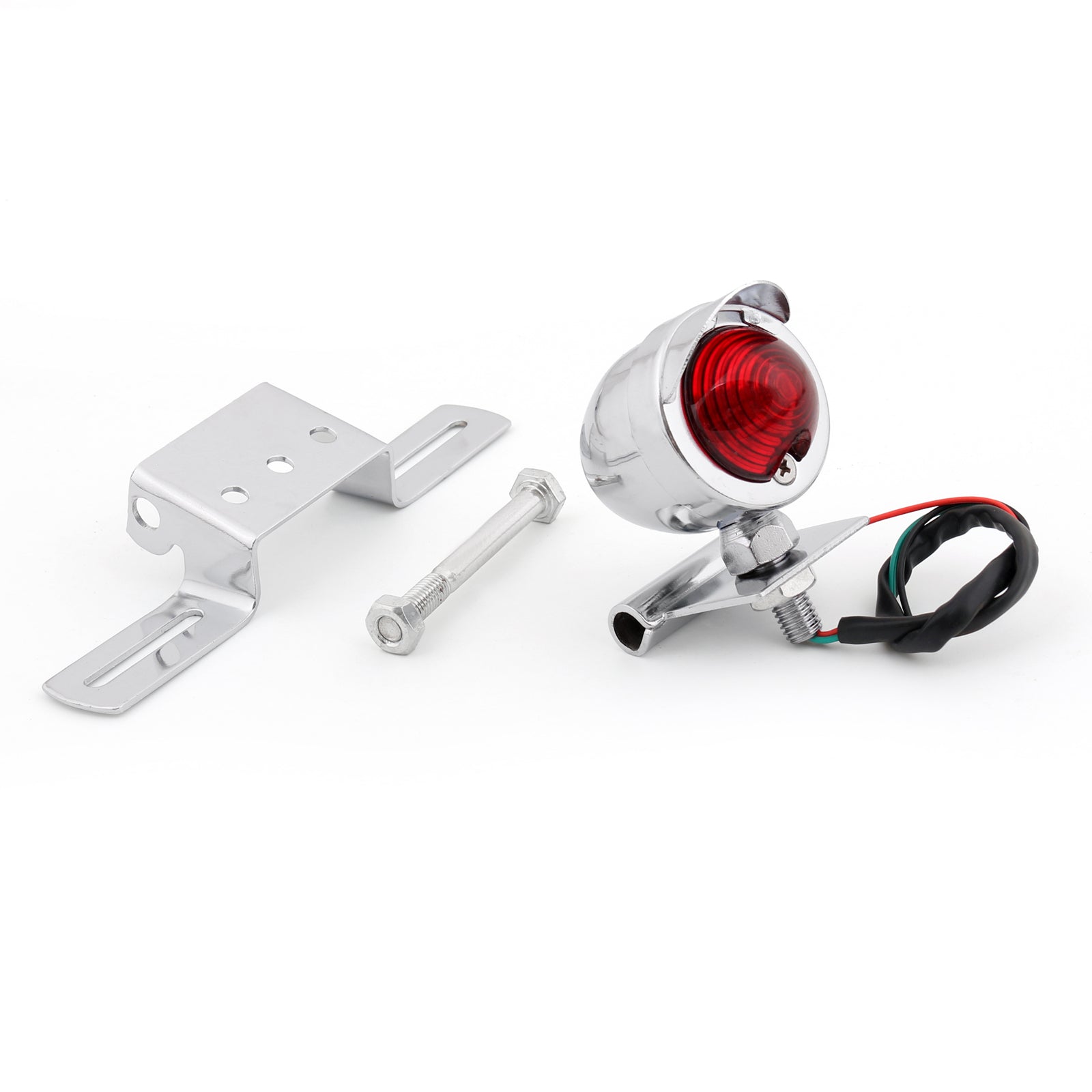 Motorcycle Brake Stop Achterlicht Achterlicht Indicator Signaallamp, 2 kleuren Generiek