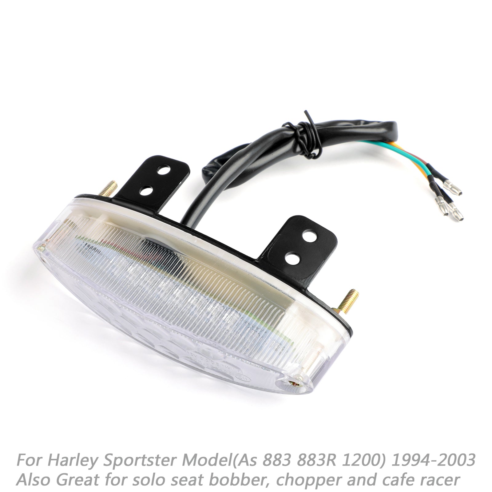 LED-bakre fender kant bakljus för Harley Sportster 883 1200 XL 1994-2003 Generisk