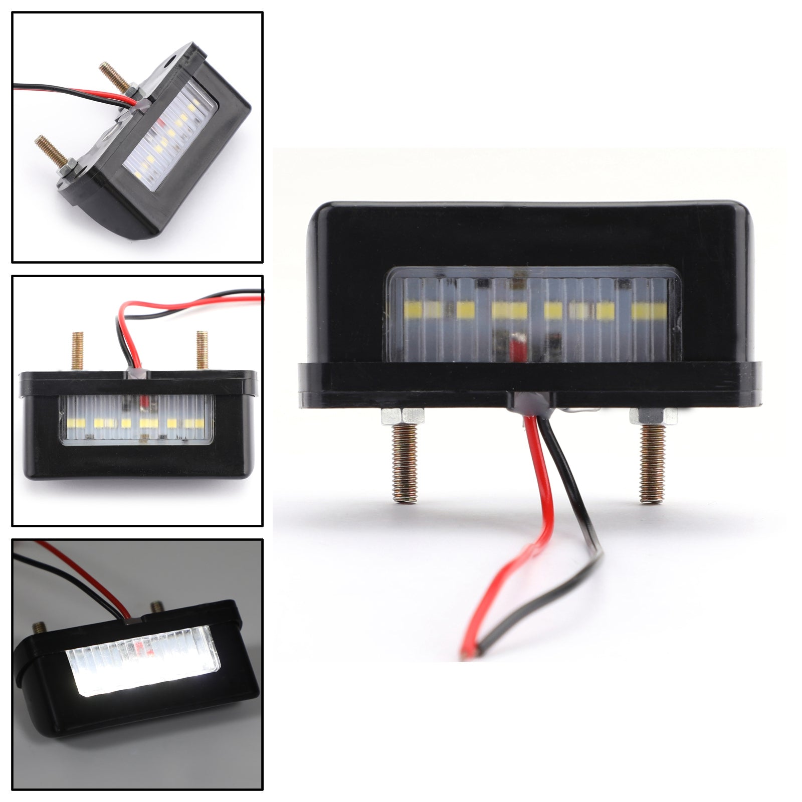 Motorsykkel LED bakhale lisensplate Bremse nummer Plate Light Mini baklys Generisk