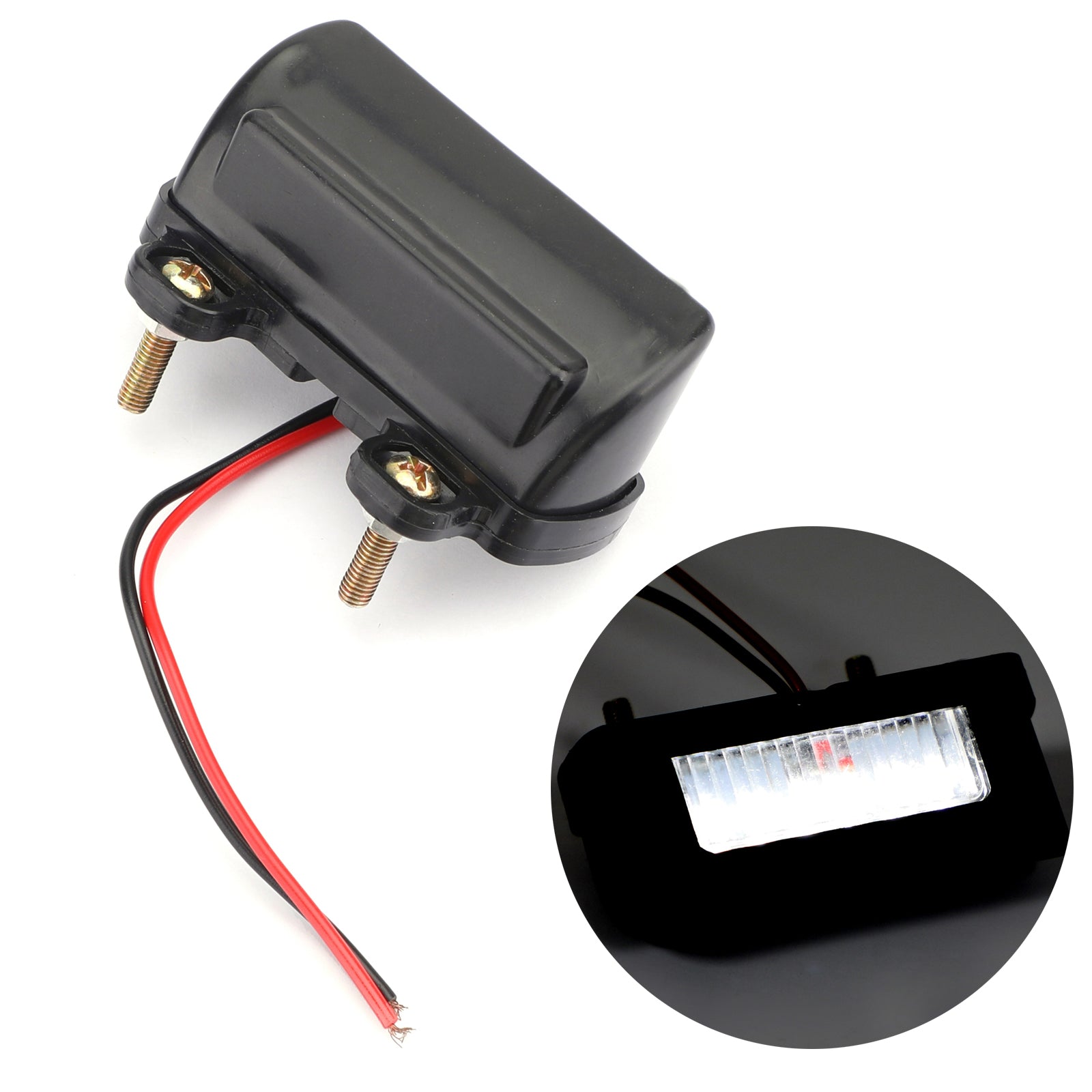 Motorsykkel LED bakhale lisensplate Bremse nummer Plate Light Mini baklys Generisk