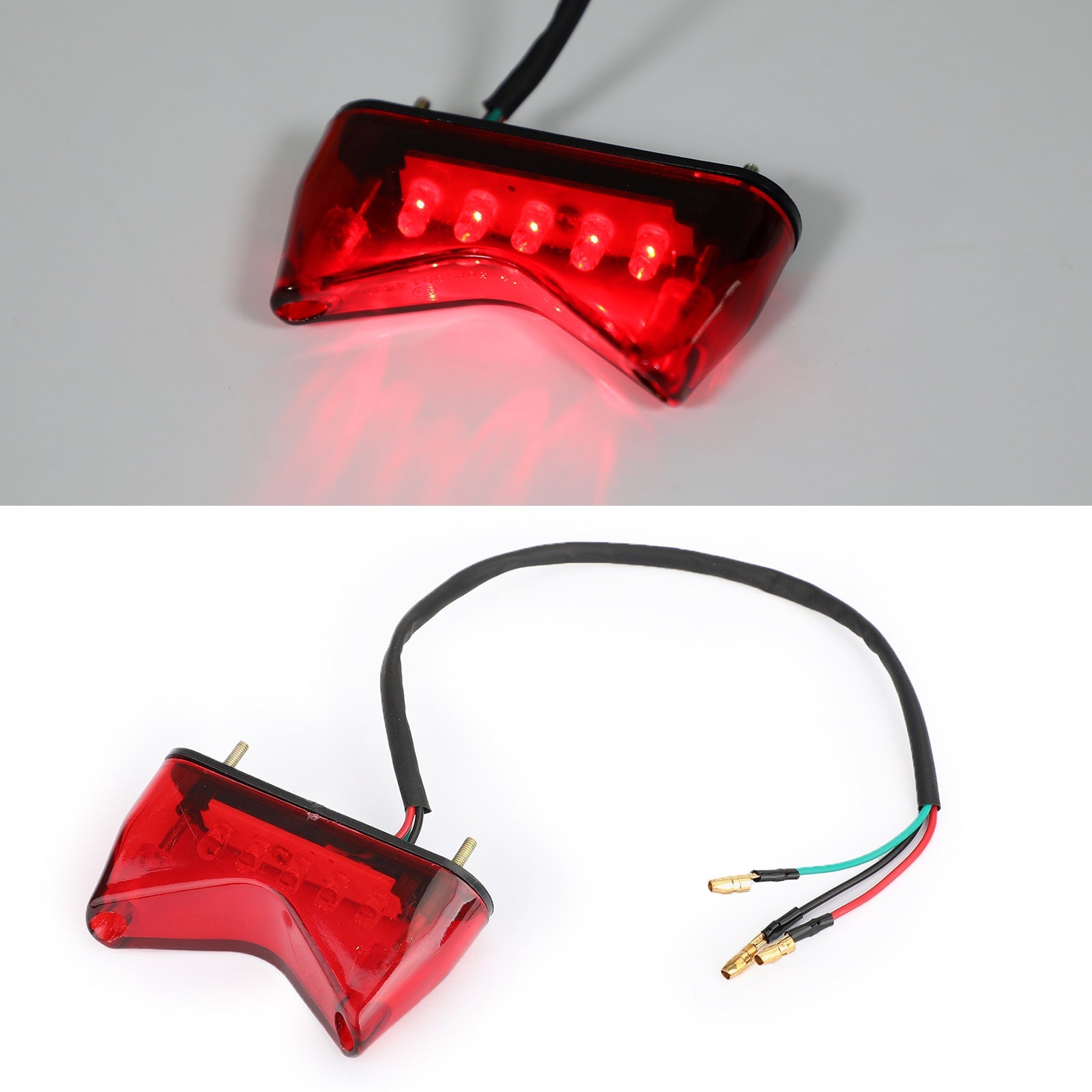 1x remlicht achterlicht LED voor universele motorfiets Bobber ATV crossmotor generiek