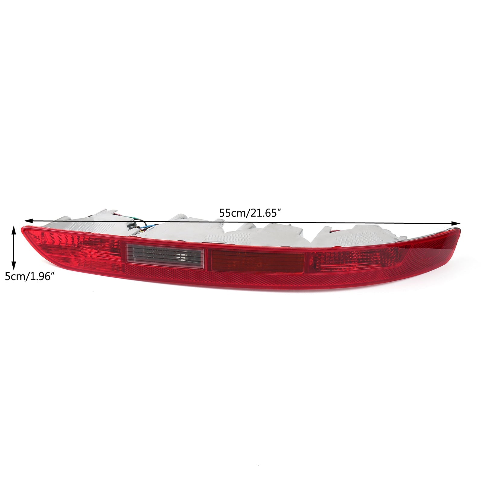 Audi Q5 2009-2015 Left Right Lower Tail Light Lamp Rear Reverse Bumper Light ABS Plastic with 4 Bulbs