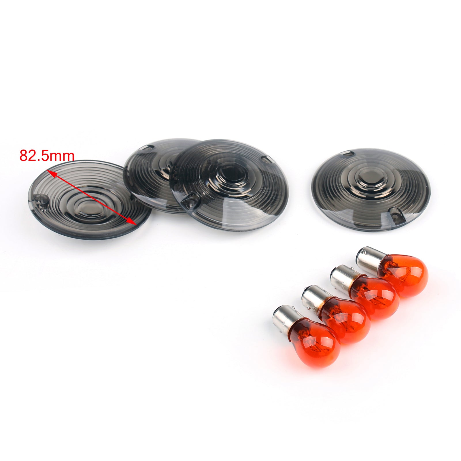 1986-2007 Harley Road King Touring Glide 4 bombillas transparentes para lentes de señal de giro