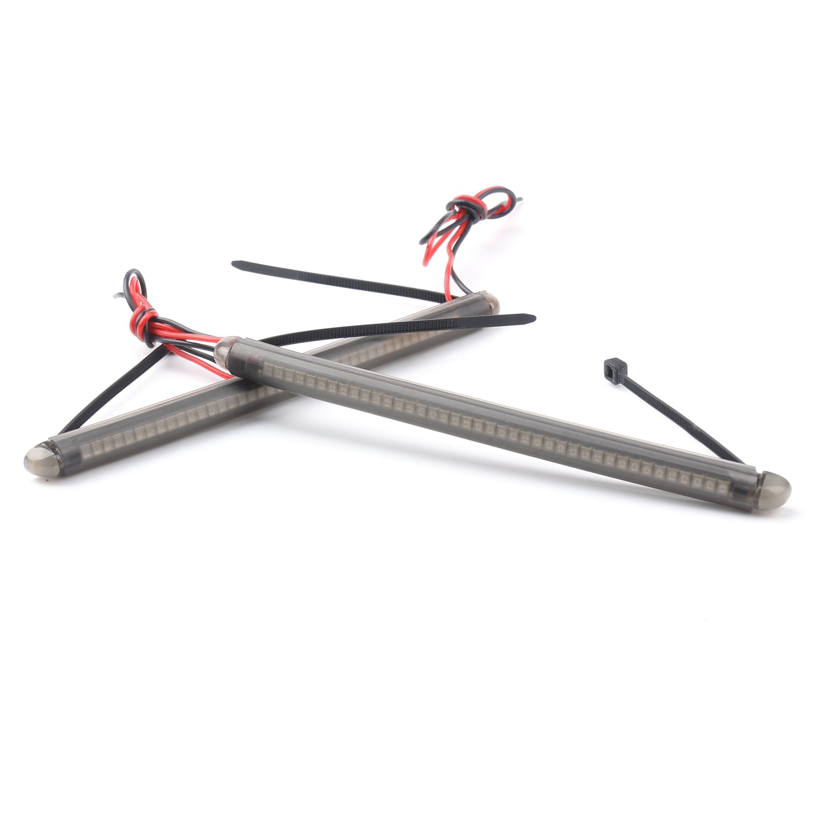 Kit de luz ámbar con tira de señal de giro LED de horquilla de 43mm-46mm para Harley Victory Honda genérico