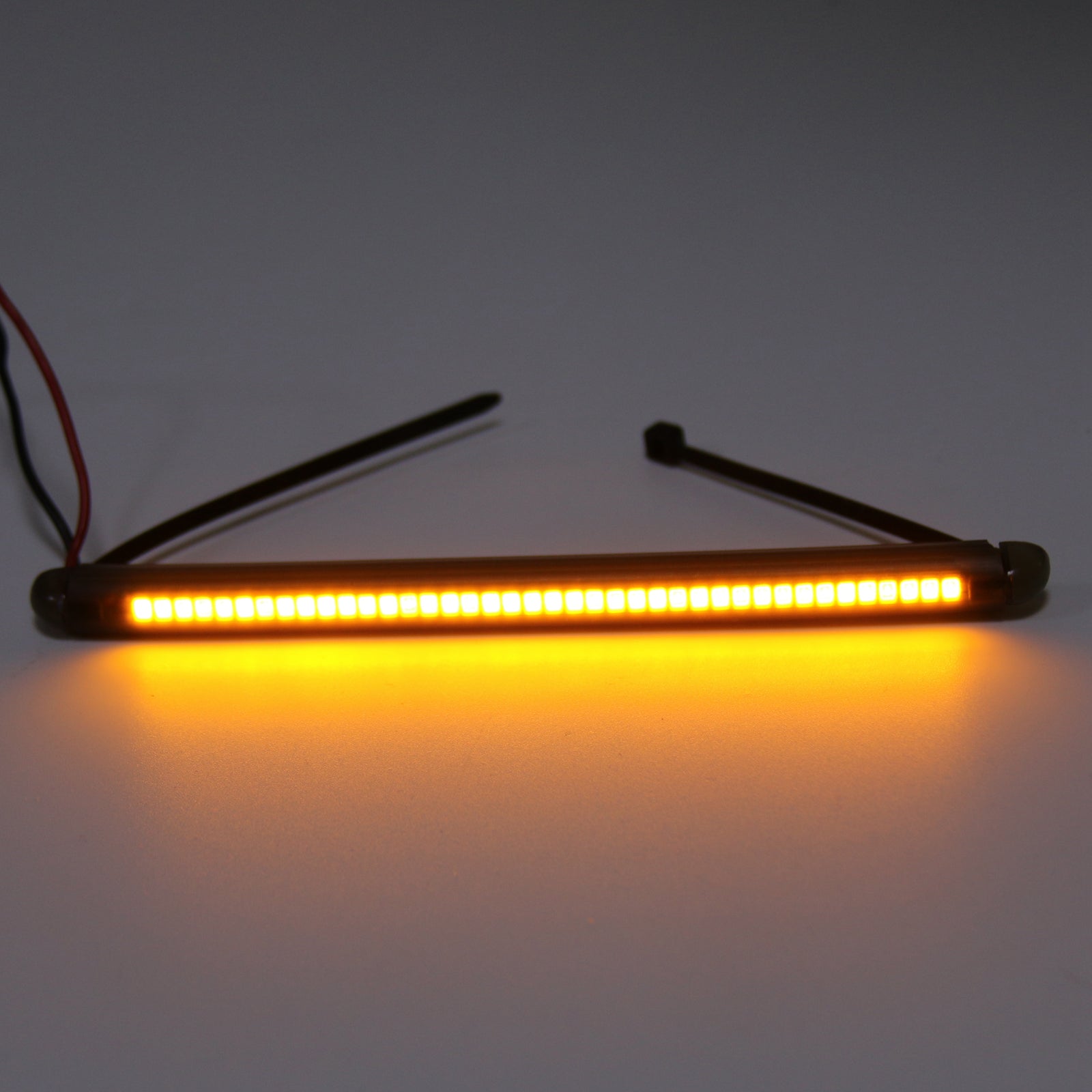 Kit de luz ámbar con tira de señal de giro LED de horquilla de 43mm-46mm para Harley Victory Honda genérico