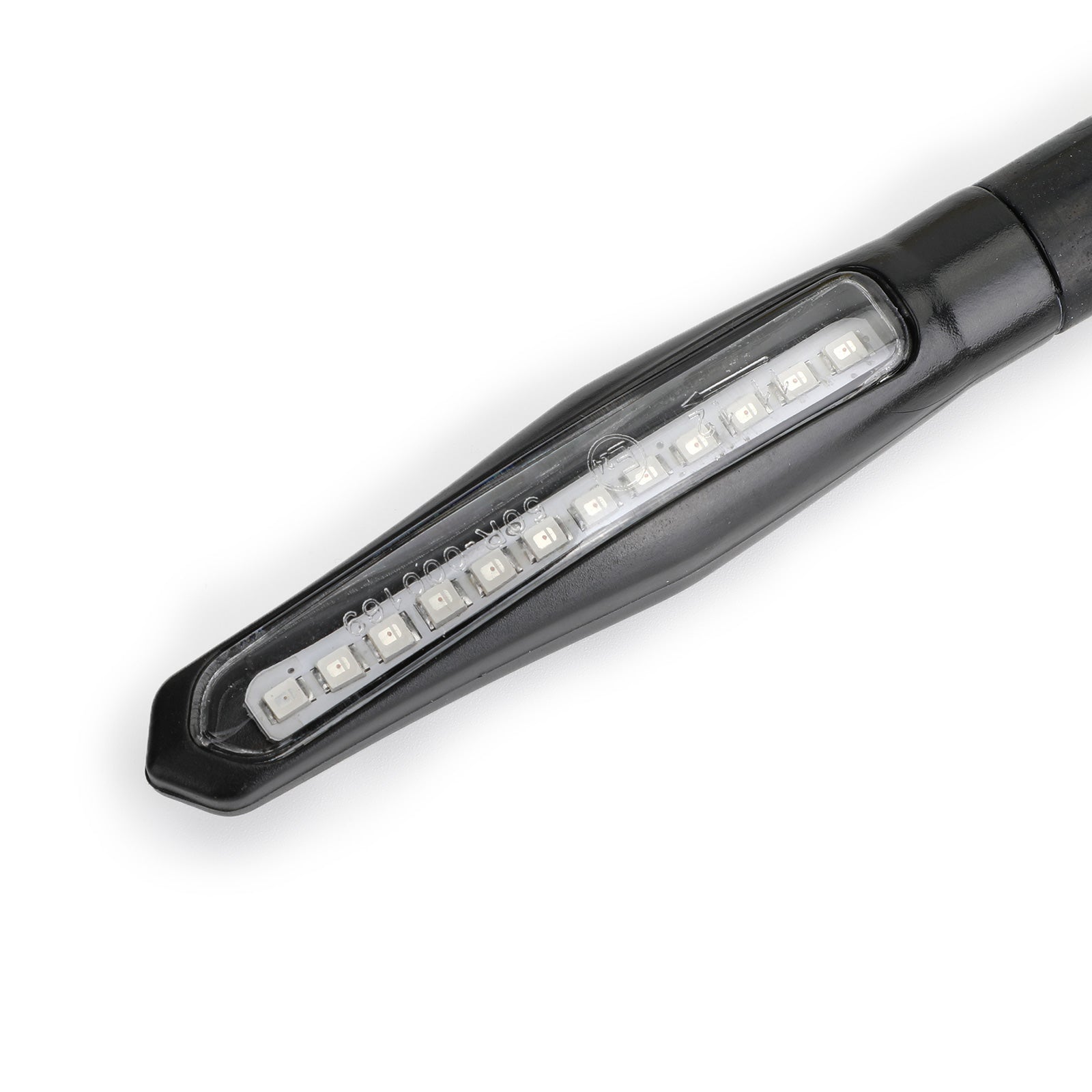 2 luces indicadoras de señal de giro LED de flujo secuencial M10 para motocicleta, lámpara ámbar genérica