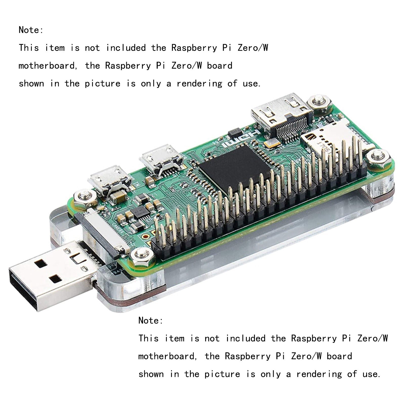 Conector de módulo Dongle USB de placa de expansión para Raspberry Pi Zero/W/WHE