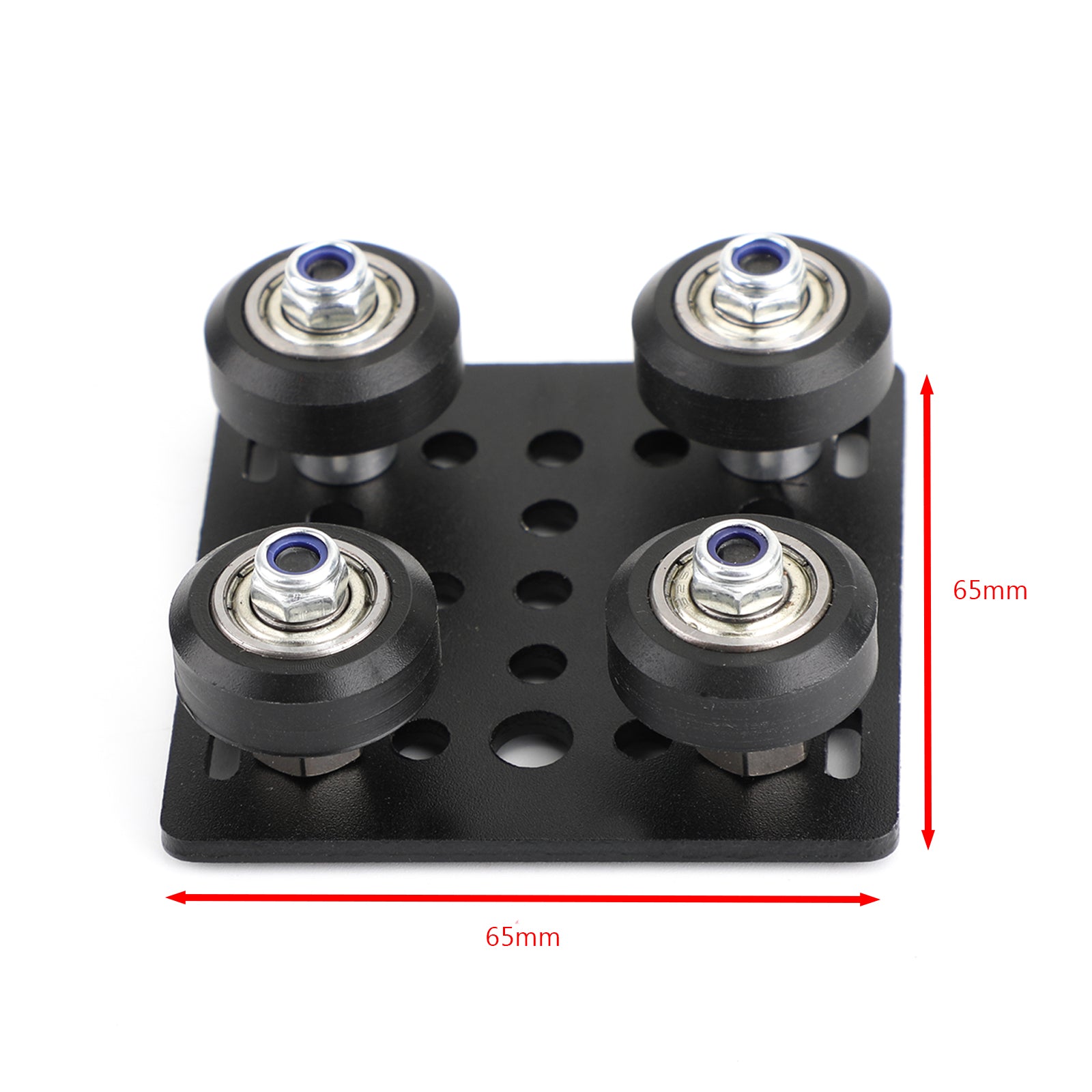 Juego de placas deslizantes de 20mm con ranura en V para perfiles, pieza de impresora 3D de cinco ruletas