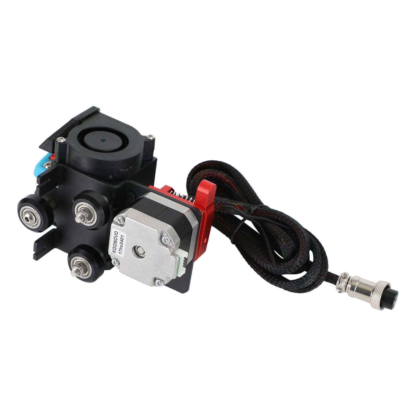 3D-skriver MK8 DIREKT DRIVE PULLEY TURBO FAN-ekstruder for CR-10 Ender3 12V/24V