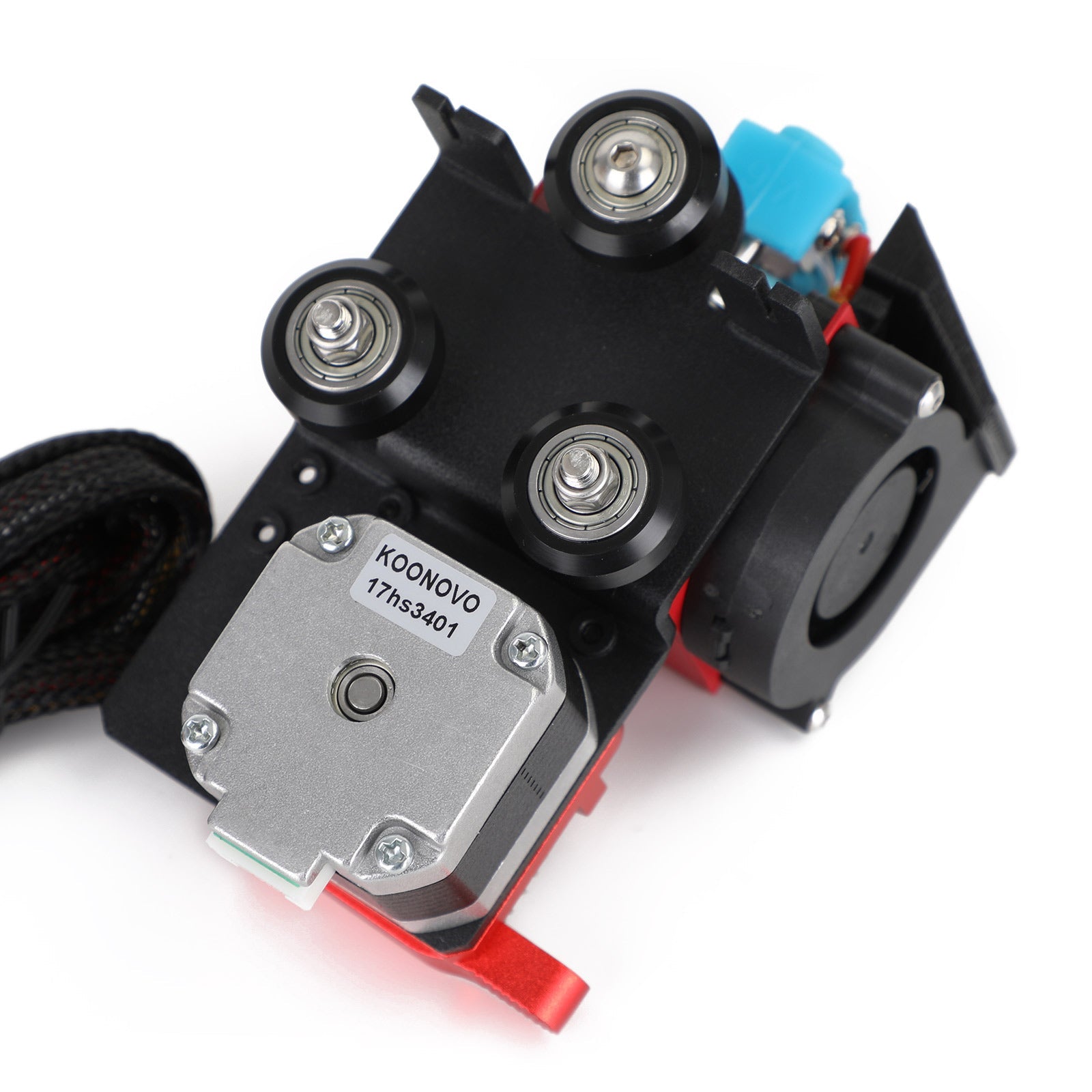 3D-skriver MK8 DIREKT DRIVE PULLEY TURBO FAN-ekstruder for CR-10 Ender3 12V/24V