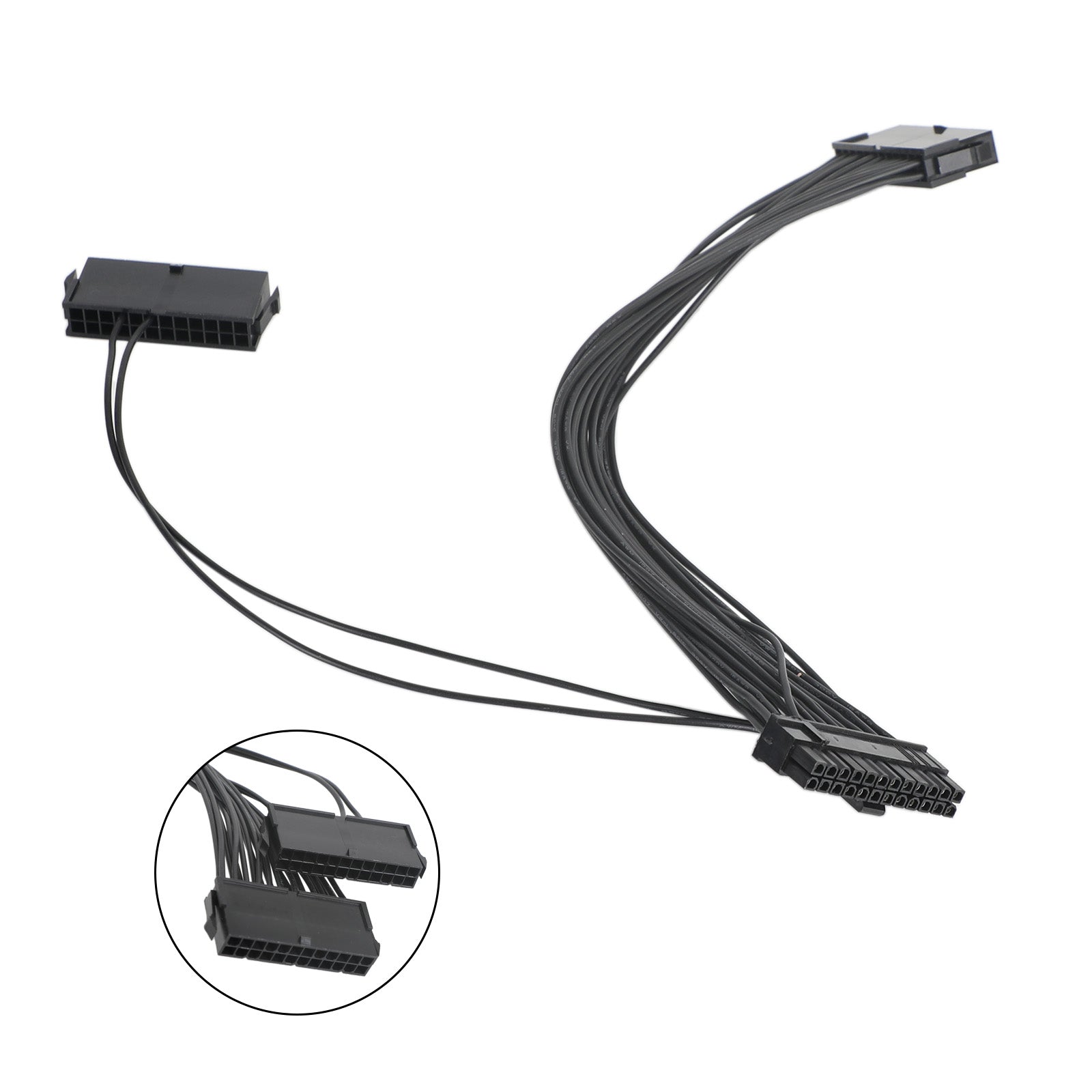 Cable divisor de alimentación PCIE de 6 pines macho a 8 (6+2) pines macho dual para GPU, 18 AWG, 50 cm