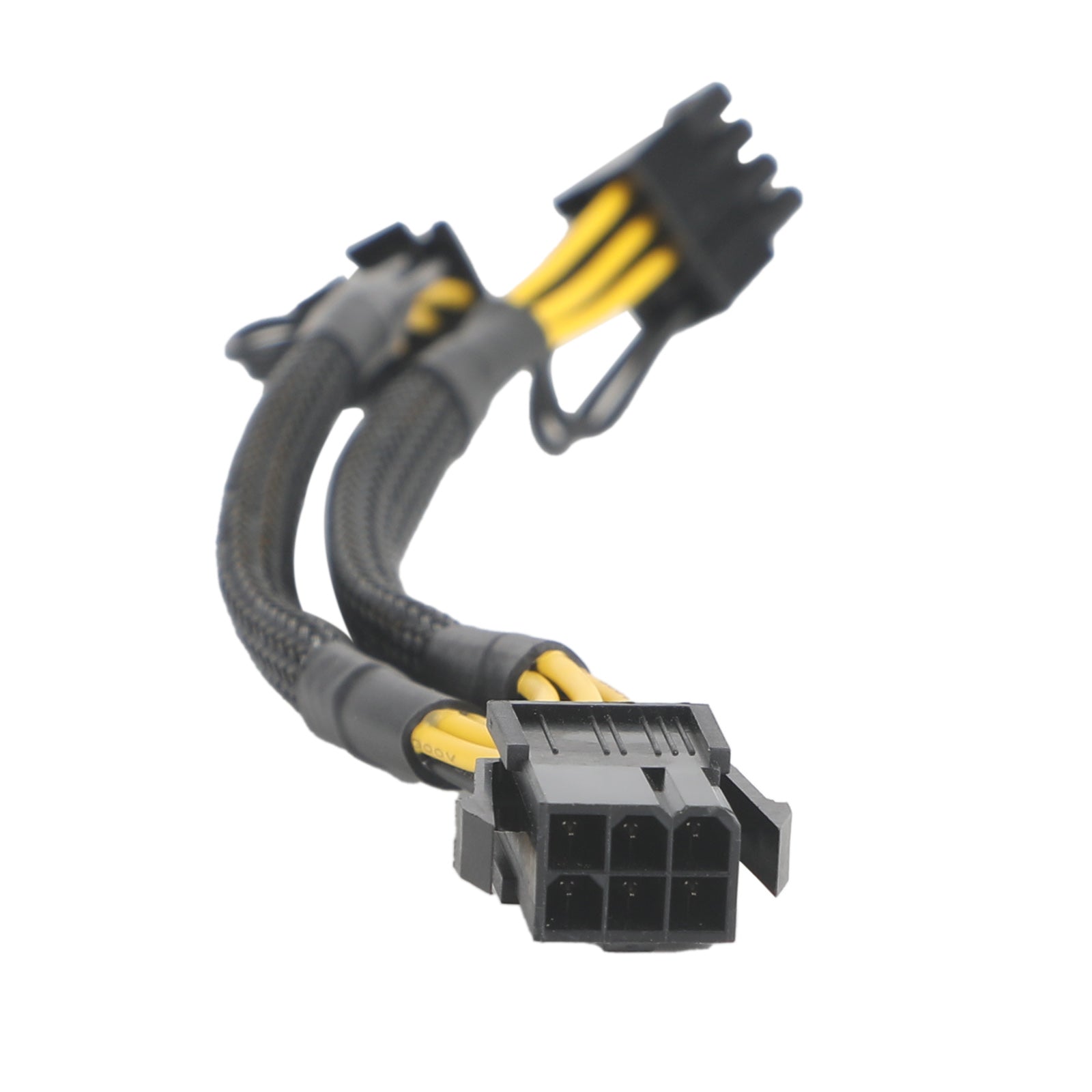 Cable divisor de alimentación PCIE de 6 pines macho a 8 (6+2) pines macho dual para GPU, 18 AWG, 50 cm