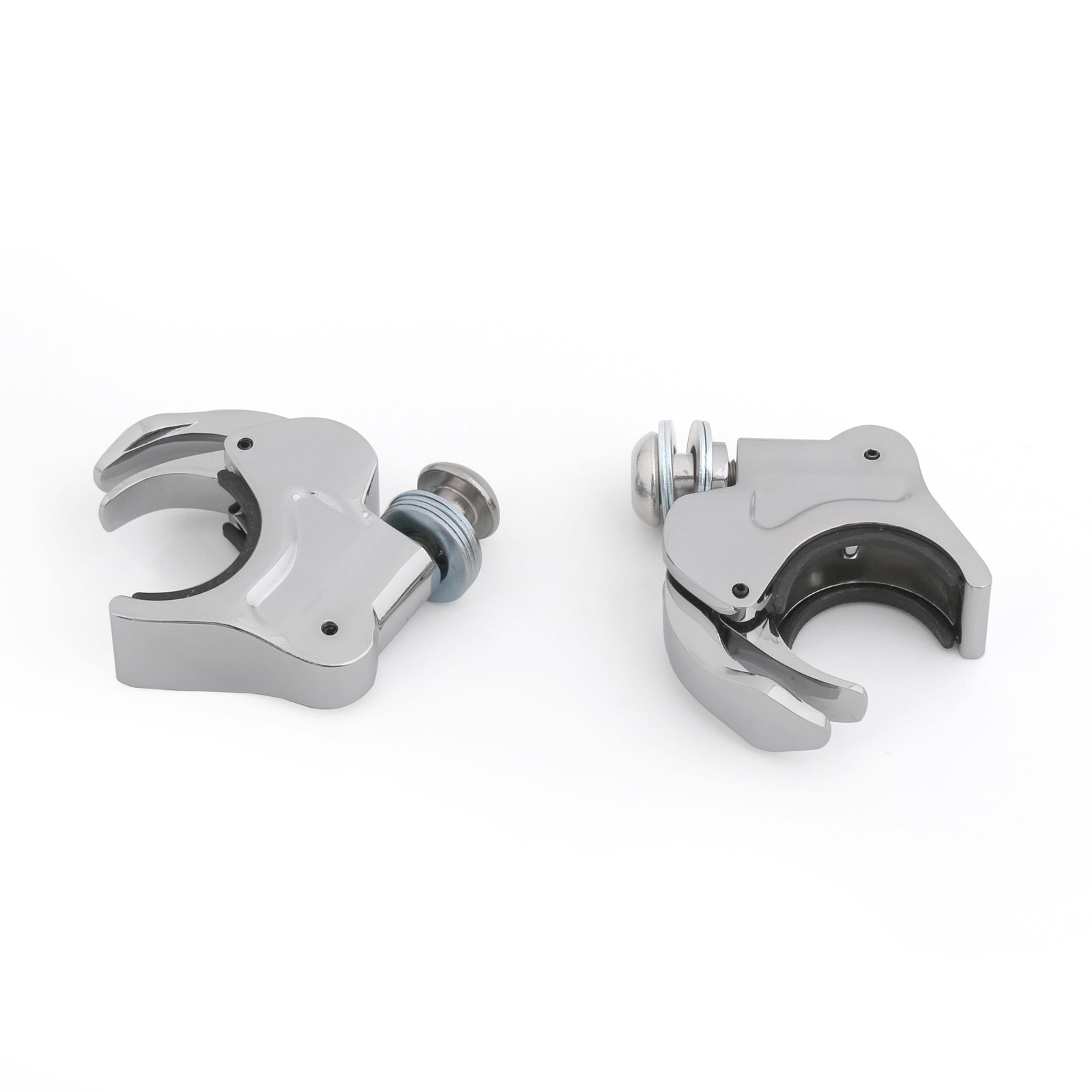 Paar 39 mm voorruit voorruitklemmen voor Harley Dyna Sportster XL 883 1200 CHR generiek