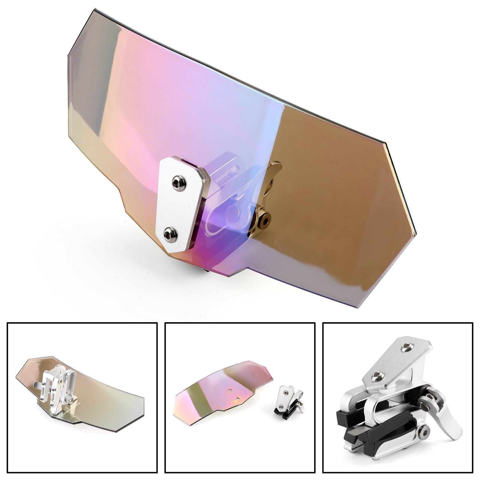 Universal justerbar vindrutesskärmförlängningsavlor för Honda Yamaha Generic