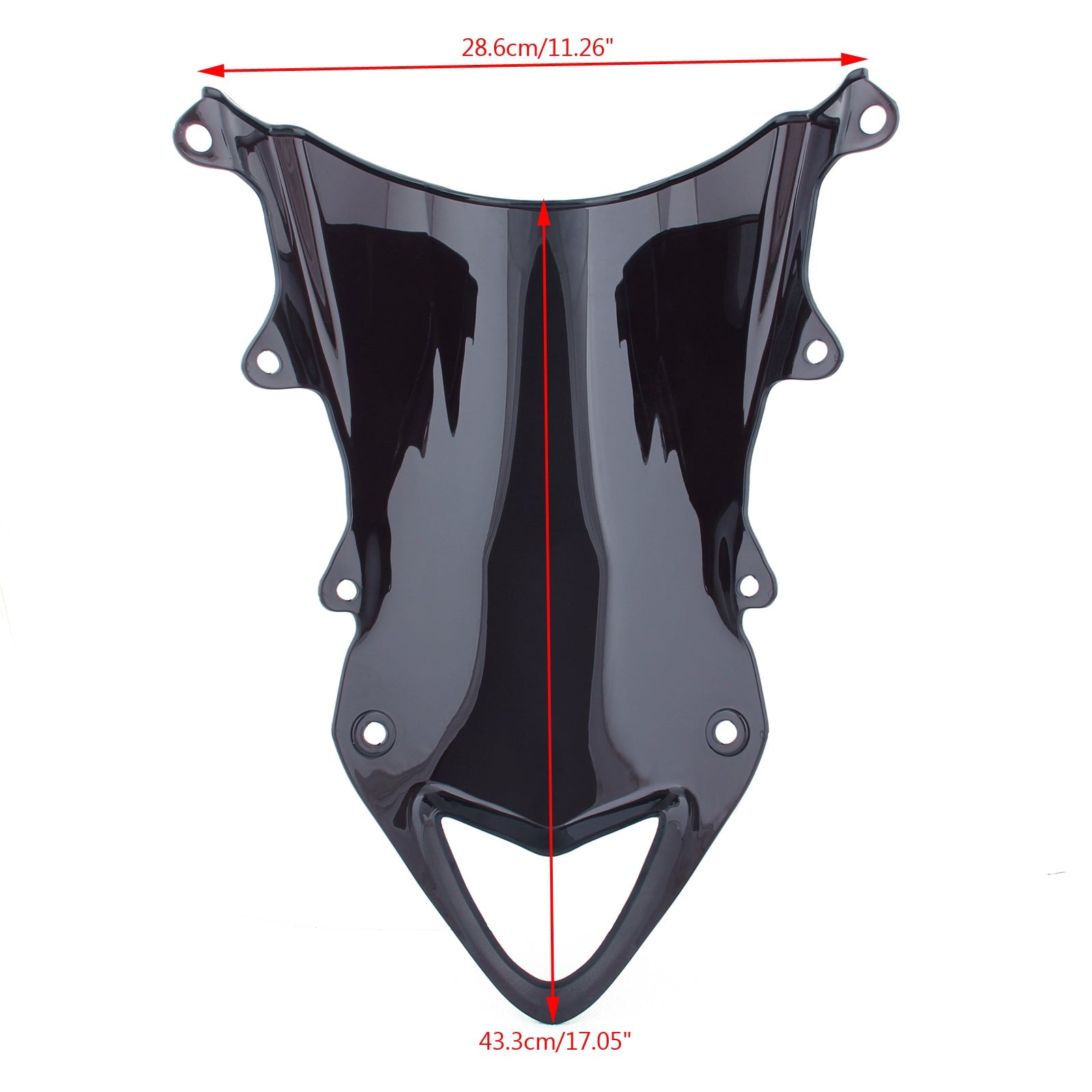 Frontrute frontrute dobbeltboble for BMW S1000RR 2009-2014 generisk