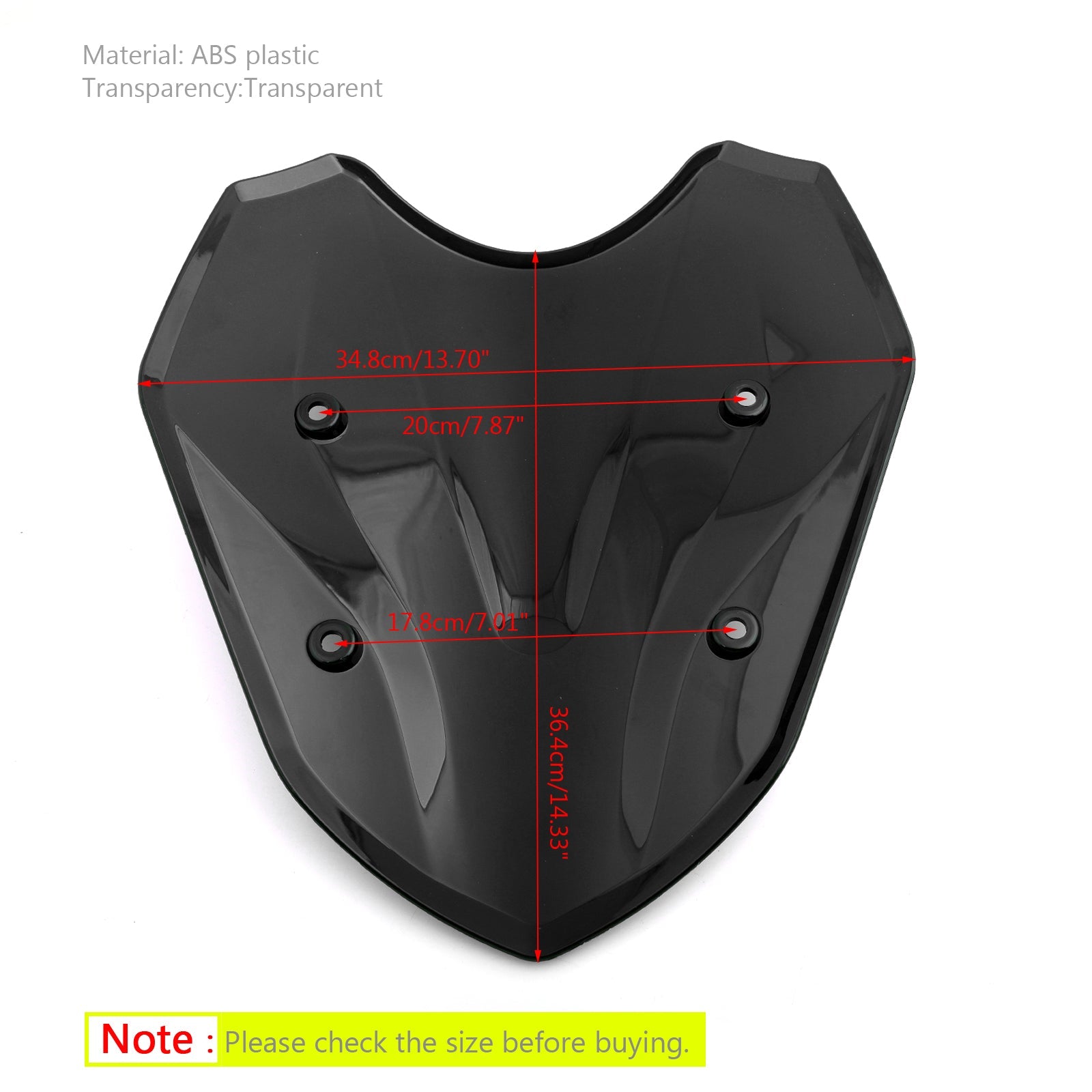 Pare-brise ABS pour moto, 1 pièce, pour BMW S1000XR 2014 – 2019 générique