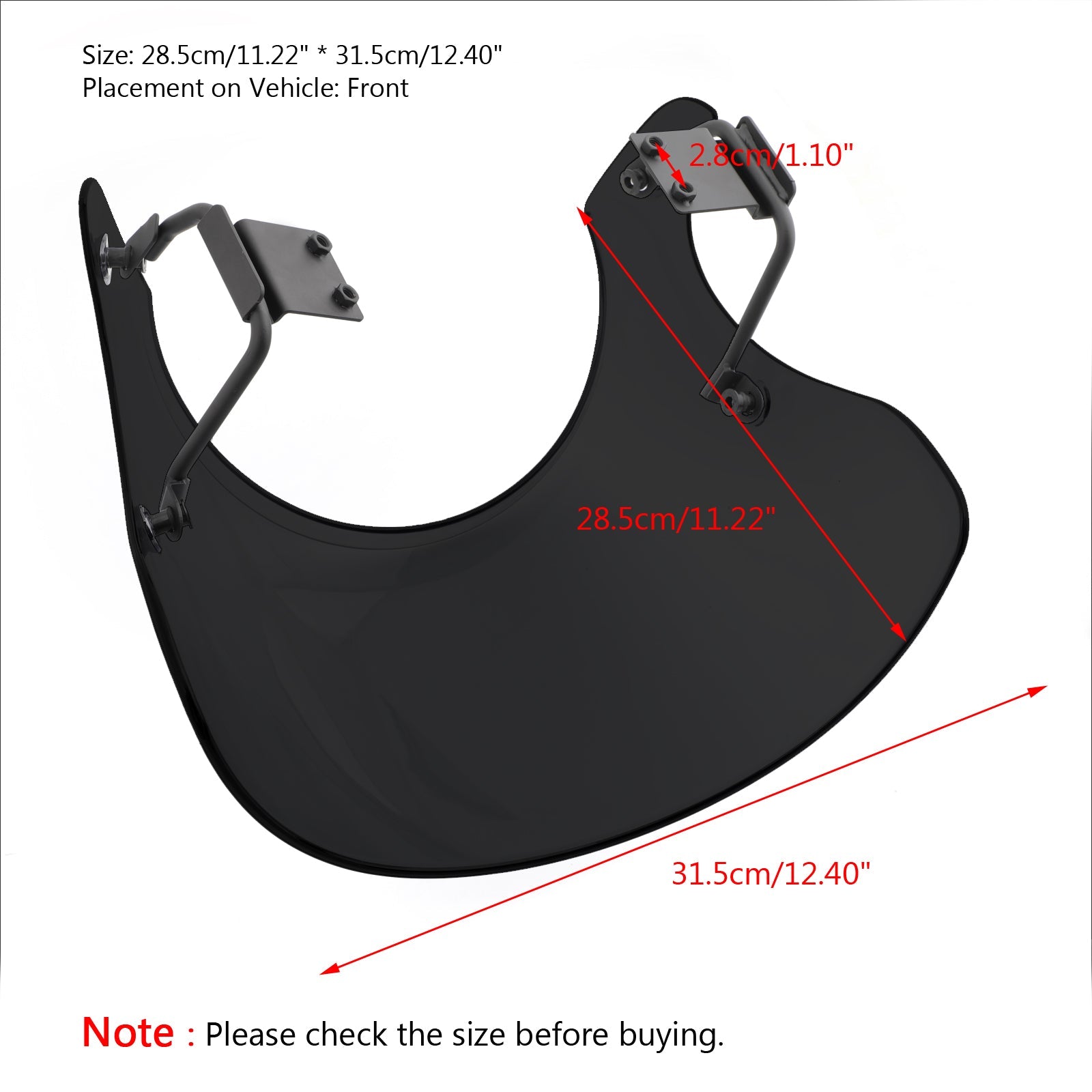 Pare-brise ABS pour Cafe Racer, protection contre le vent pour Kawasaki Z900RS 2018 générique