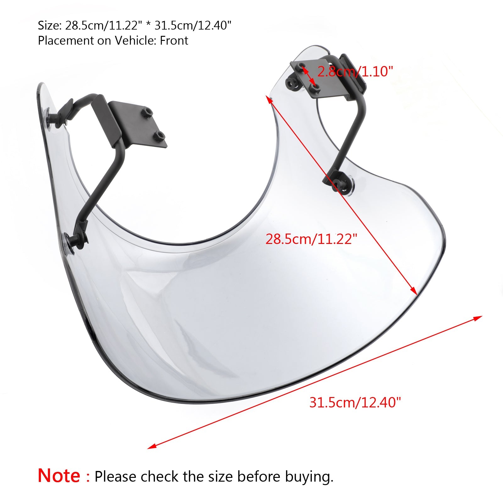 Pare-brise ABS pour Cafe Racer, protection contre le vent pour Kawasaki Z900RS 2018 générique