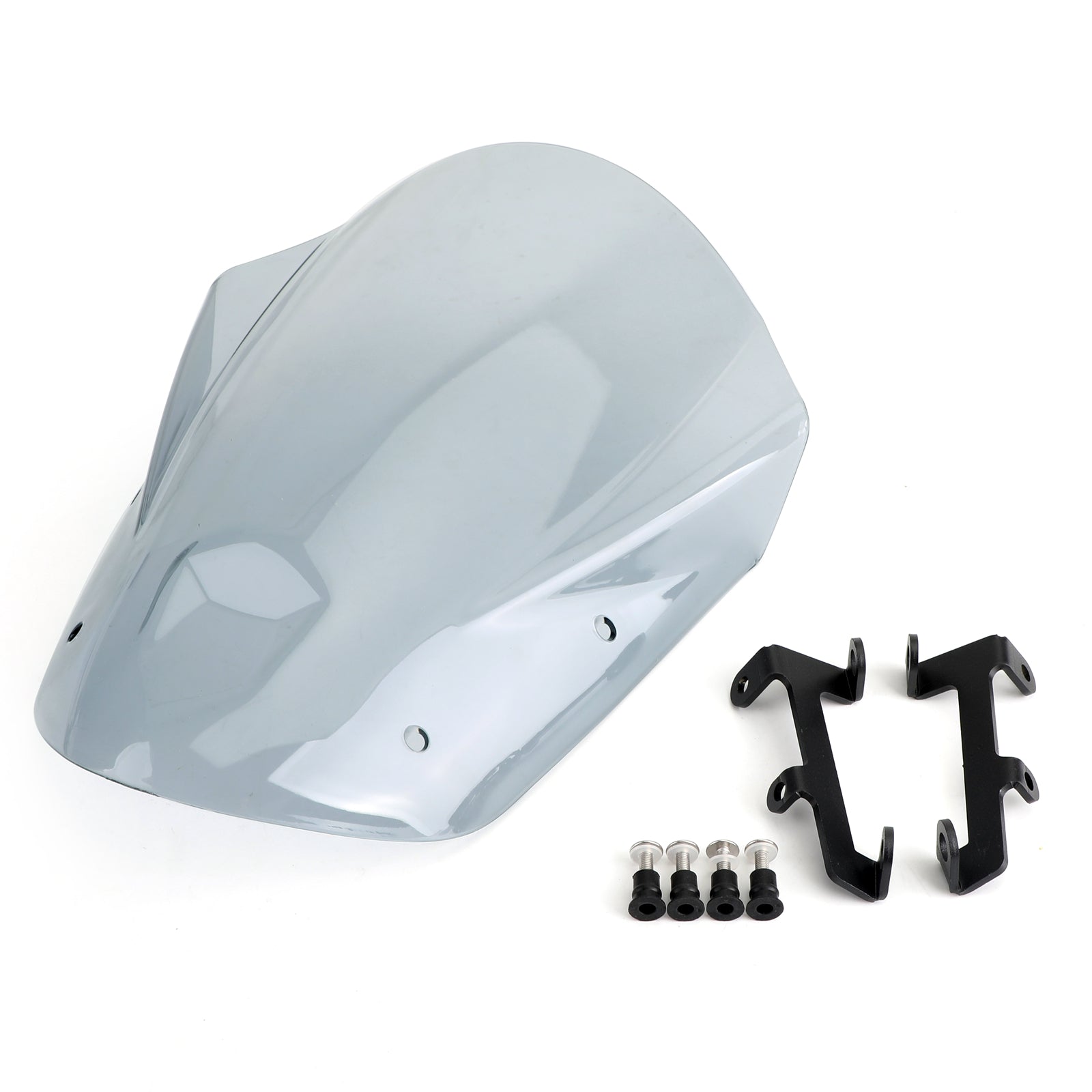 Černé sklo čelného skla + držiak skrutiek pre Yamaha MT-09 FZ-09 (2013-2016) 2 farebné všeobecné generické