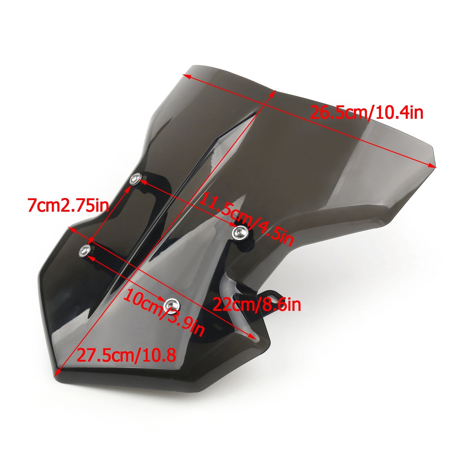 Pare-brise ABS pour moto Yamaha MT-09 (2017) 2 couleurs génériques