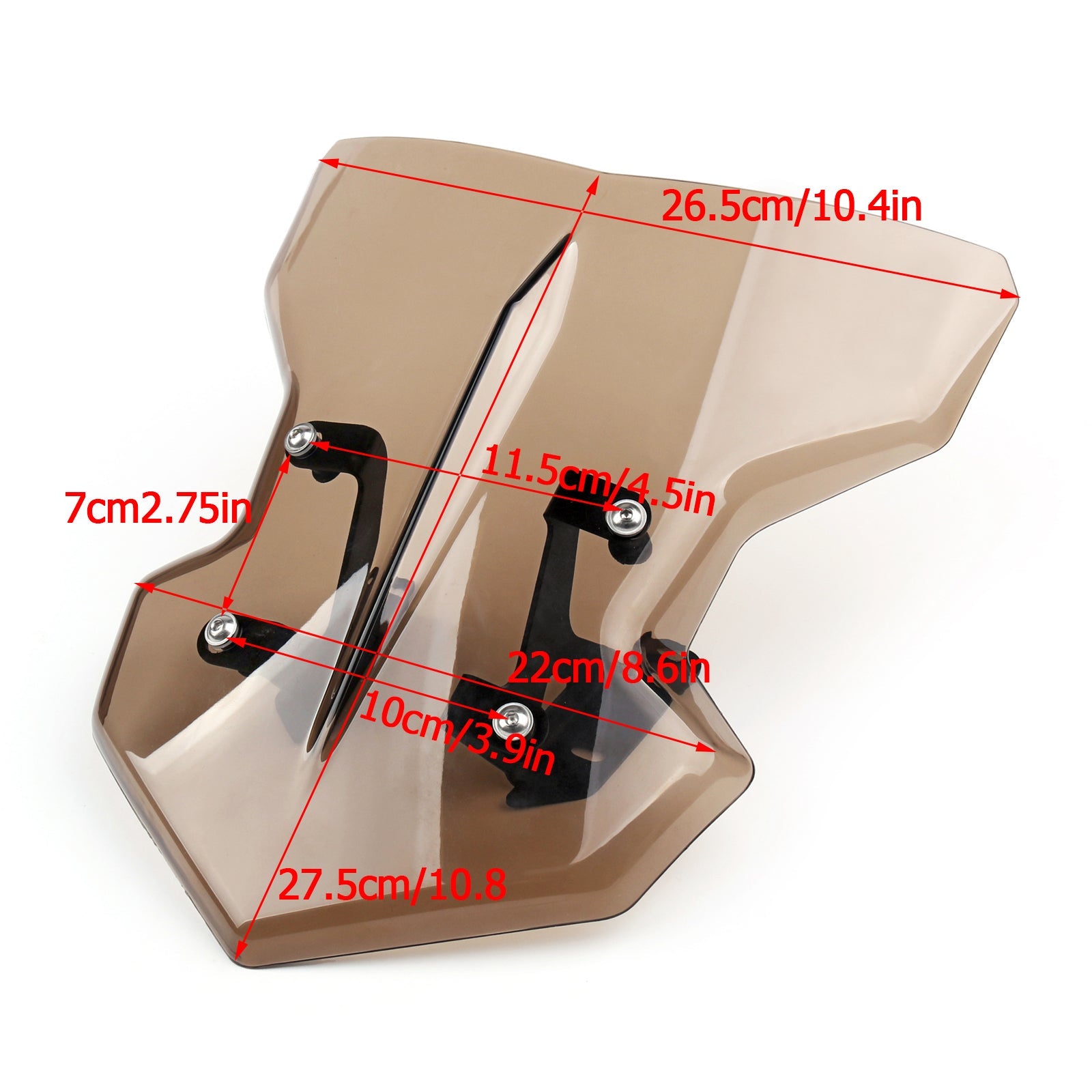 Pare-brise ABS pour moto Yamaha MT-09 (2017) 2 couleurs génériques