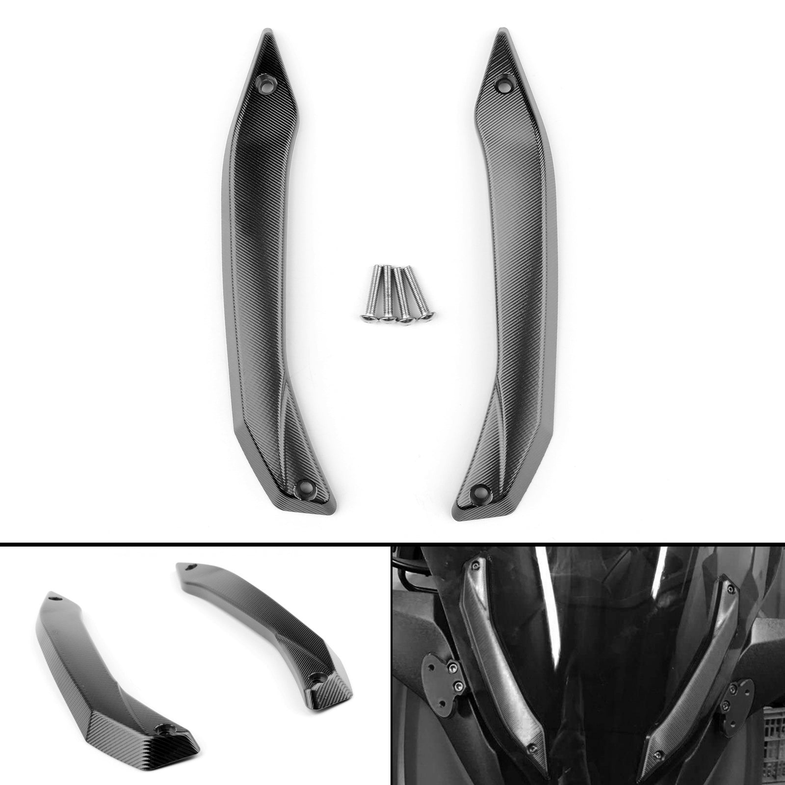 Motorcykel vindrutor Vindrutan Fast konsol för Yamaha 2016 2017 Xmax300 250 Generic
