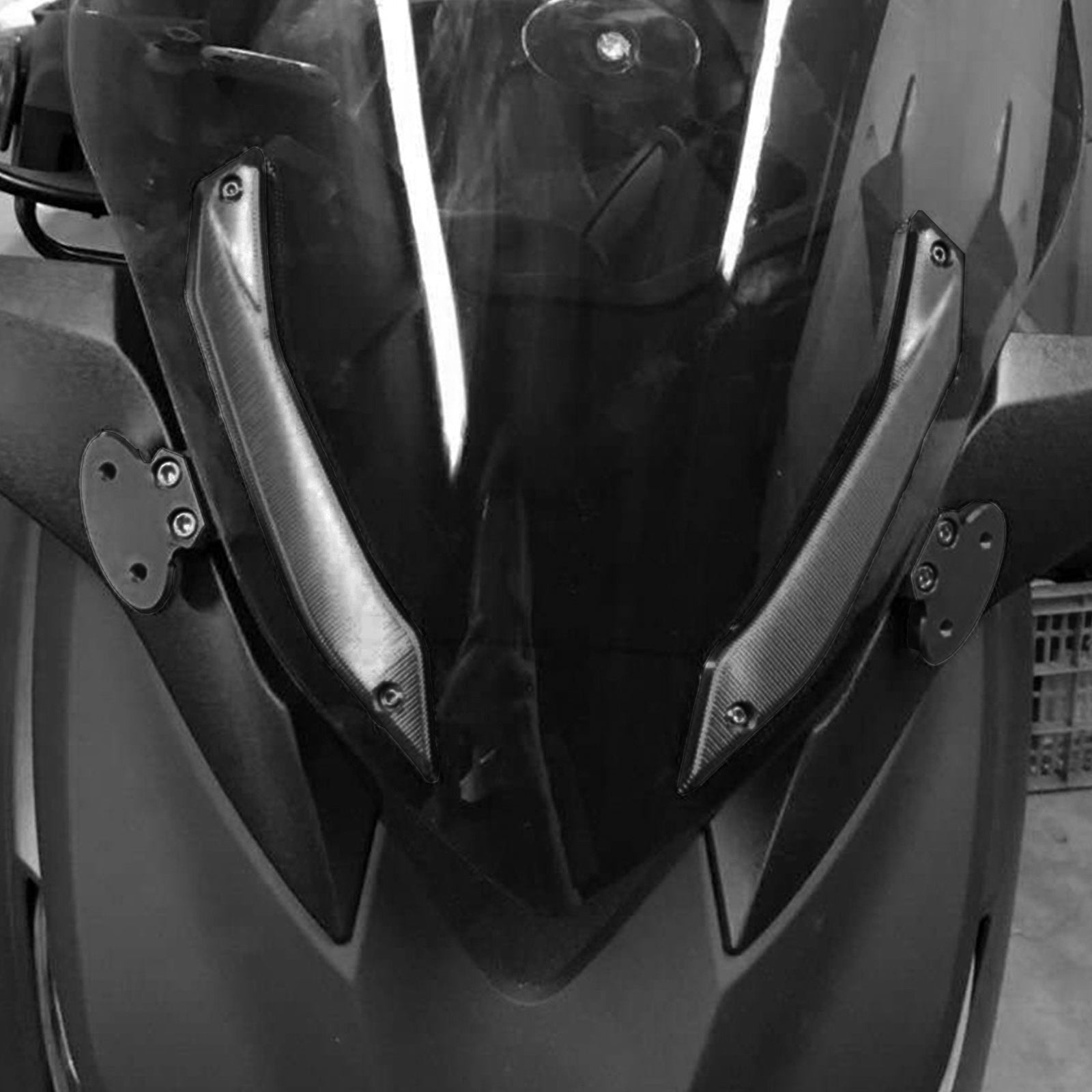 Motorcykel vindrutor Vindrutan Fast konsol för Yamaha 2016 2017 Xmax300 250 Generic