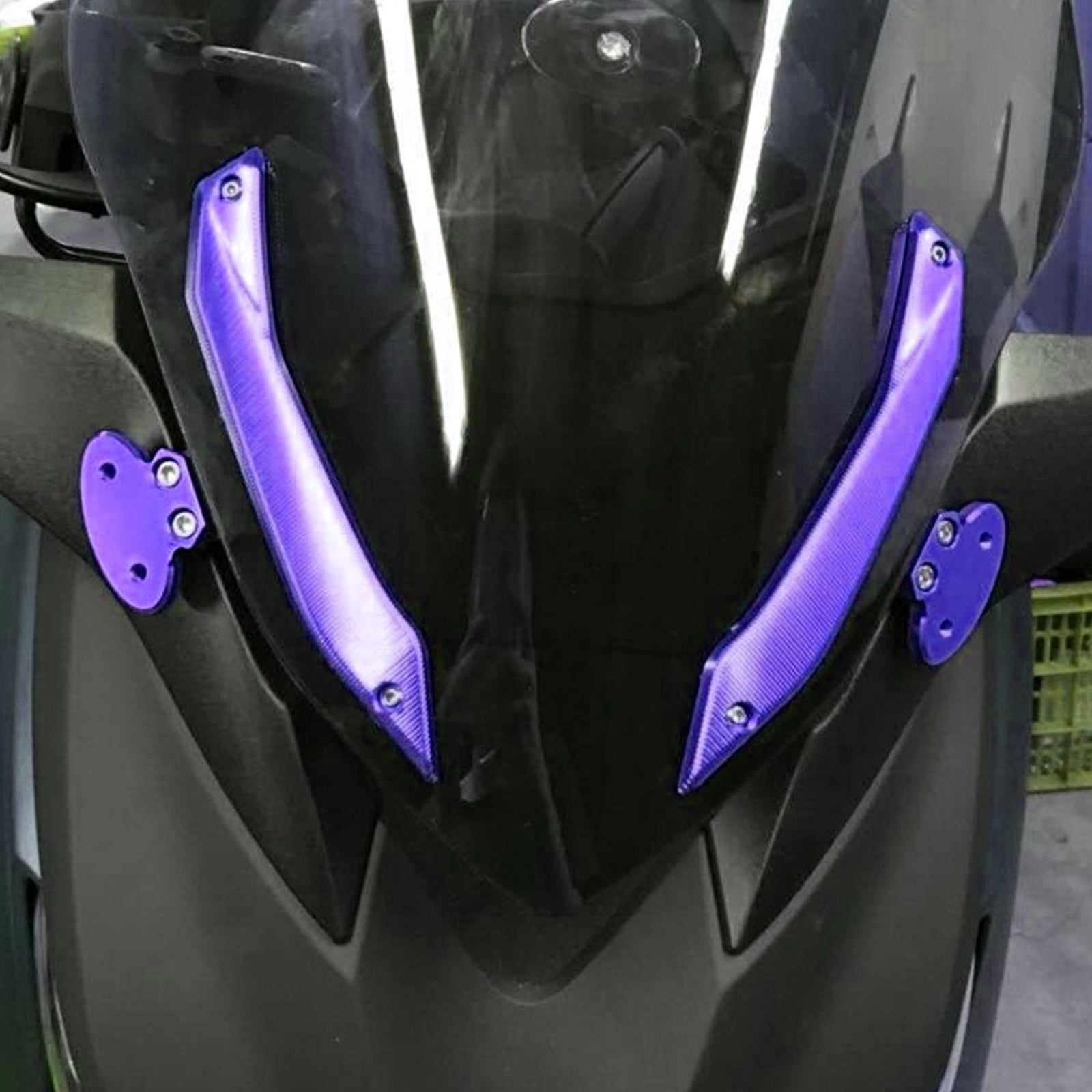 Motorcykel vindrutor Vindrutan Fast konsol för Yamaha 2016 2017 Xmax300 250 Generic