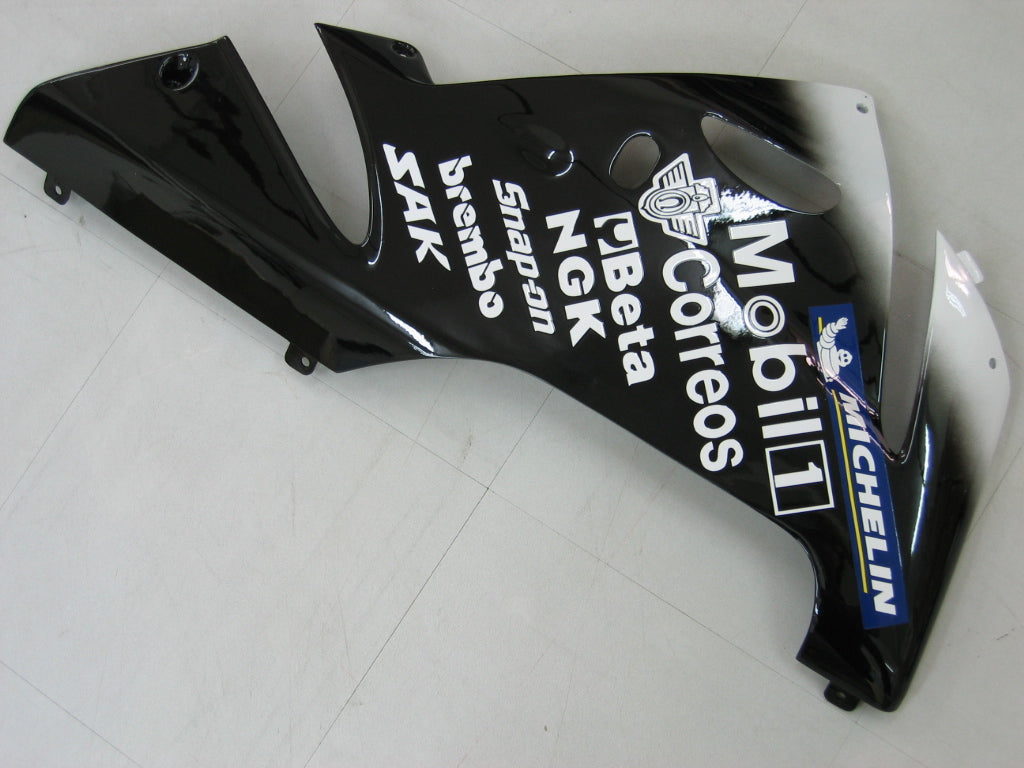 2004-2005 Kawasaki ZX 10r Black White West Racing Fairings Generic