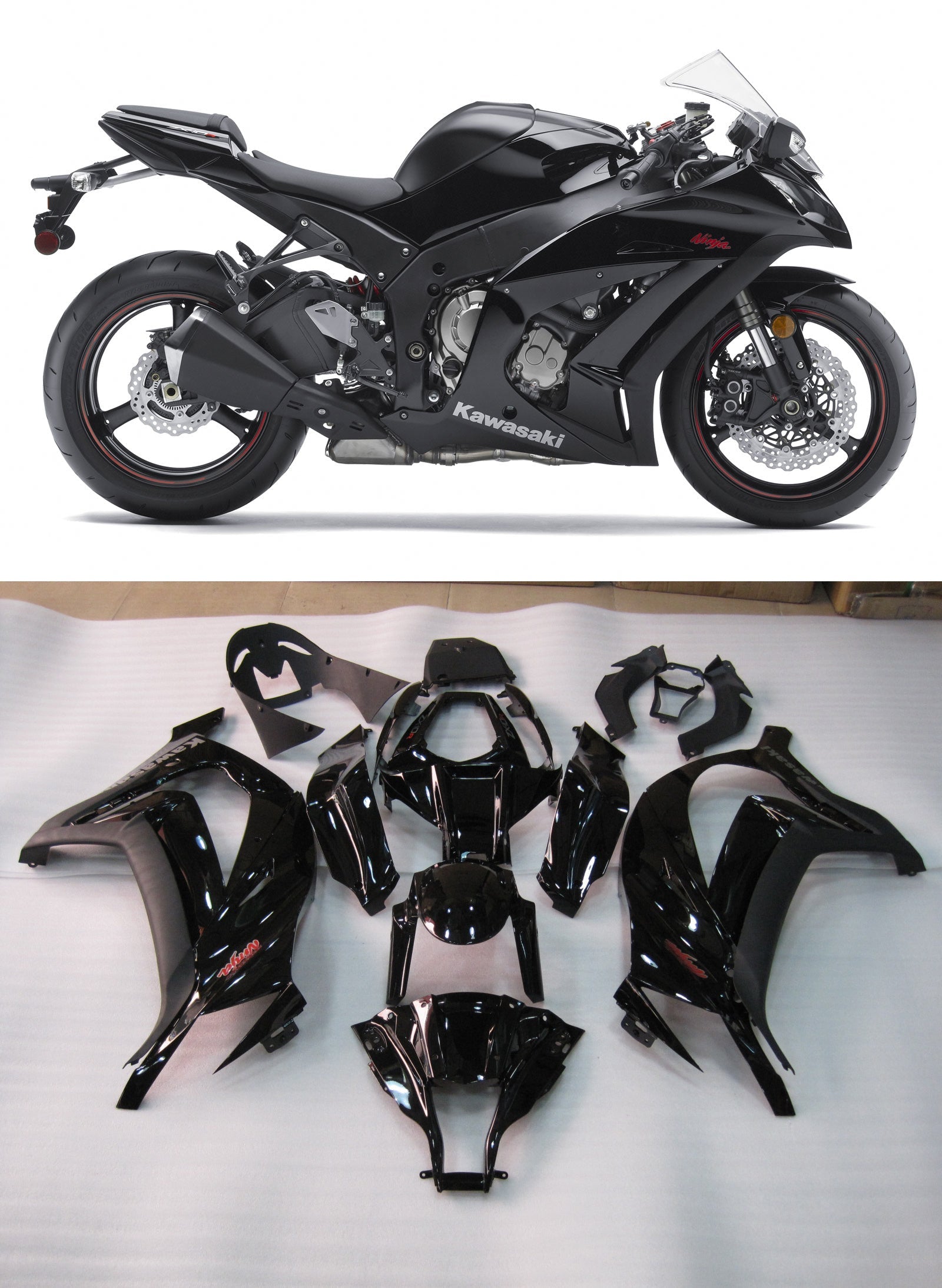 2011-2015 Kawasaki ZX10R Amotopart Fairings Fairing Kit