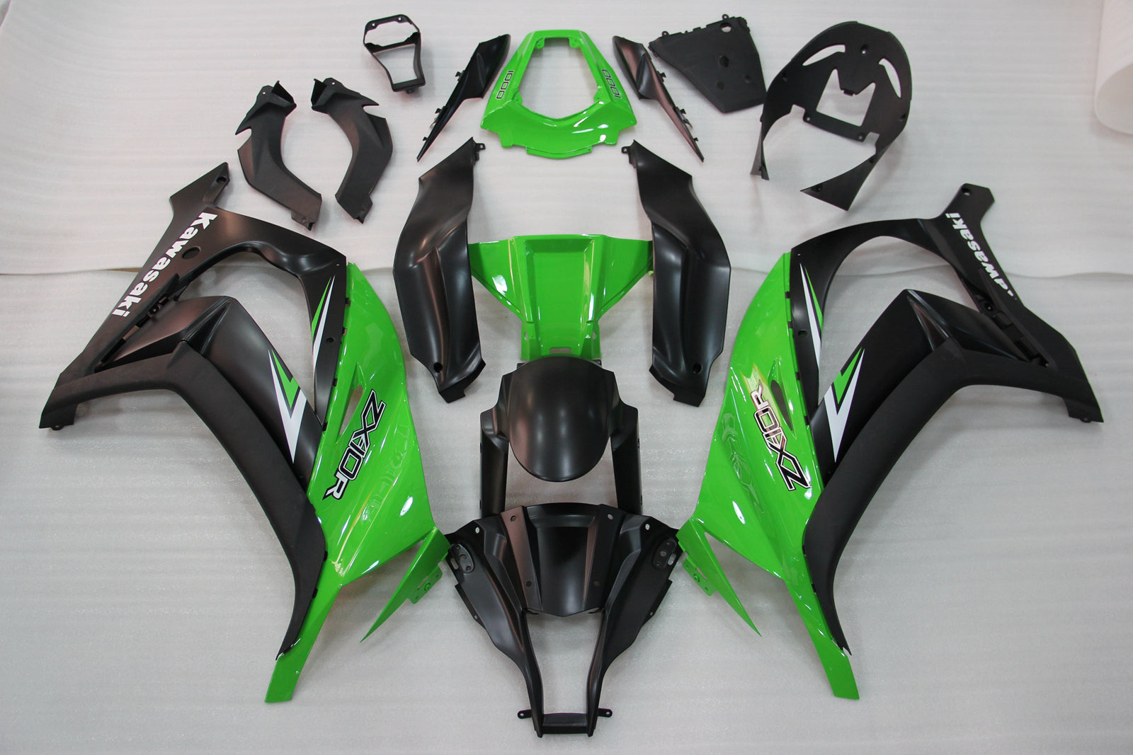 2011-2015 Ninja ZX10R GRØNN Svart karosseri Fairing ABS Injection Molded Plastics Set 8# Generic