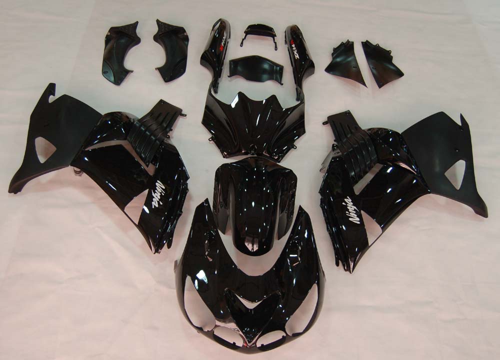 2006-2011 Ninja ZX14R Grønn svart karosseri Fairing ABS Injection Molded Plastics Set 8# Generic