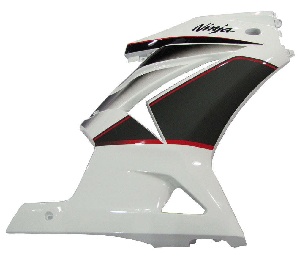 2008-2012 Kawasaki ZX250R EX250 carenados blanco negro Ninja ZX250 Racing genérico