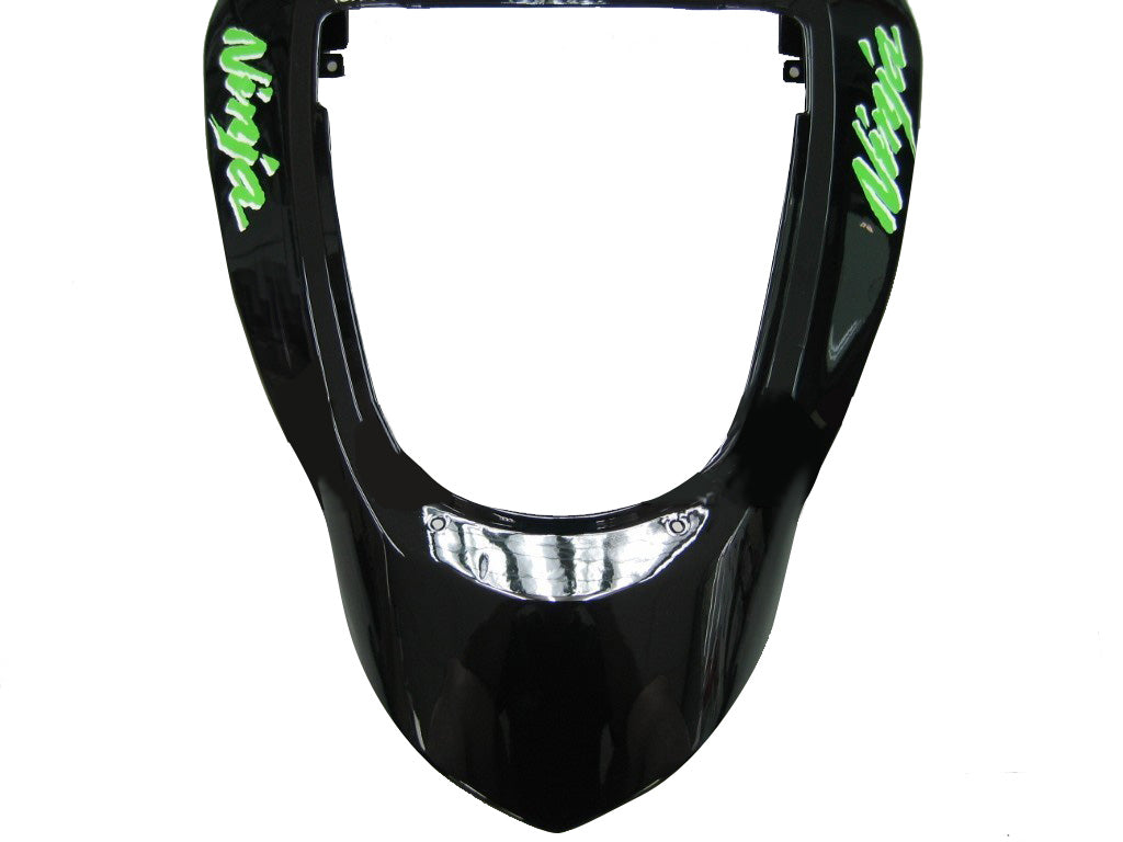 2003-2004 Kawasaki ZX6R 636 Fairings Black Green Zx6r Racing Generic